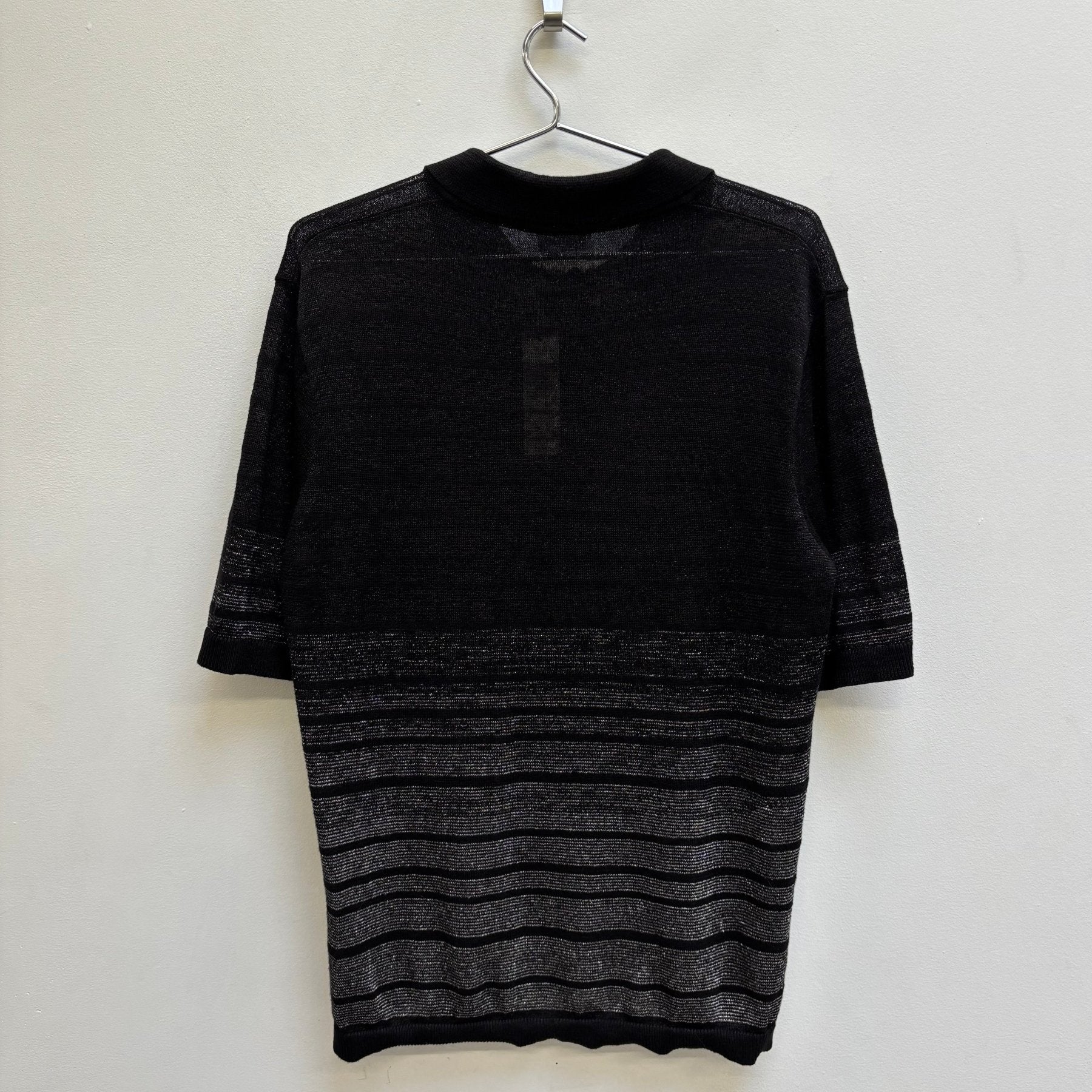 FW18 Saint Laurent Paris Striped Knit Polo - Image 2