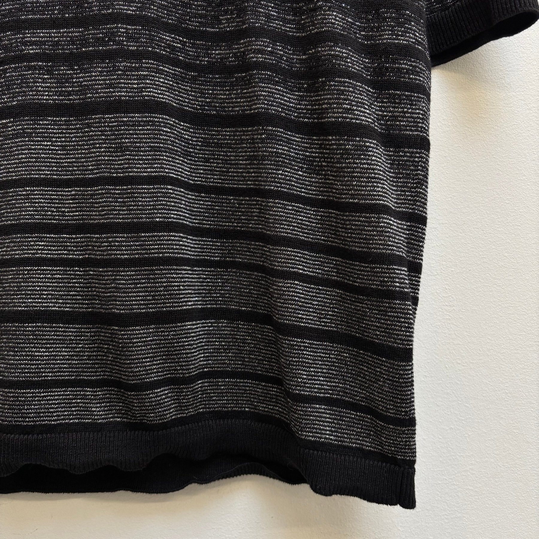 FW18 Saint Laurent Paris Striped Knit Polo - Image 6