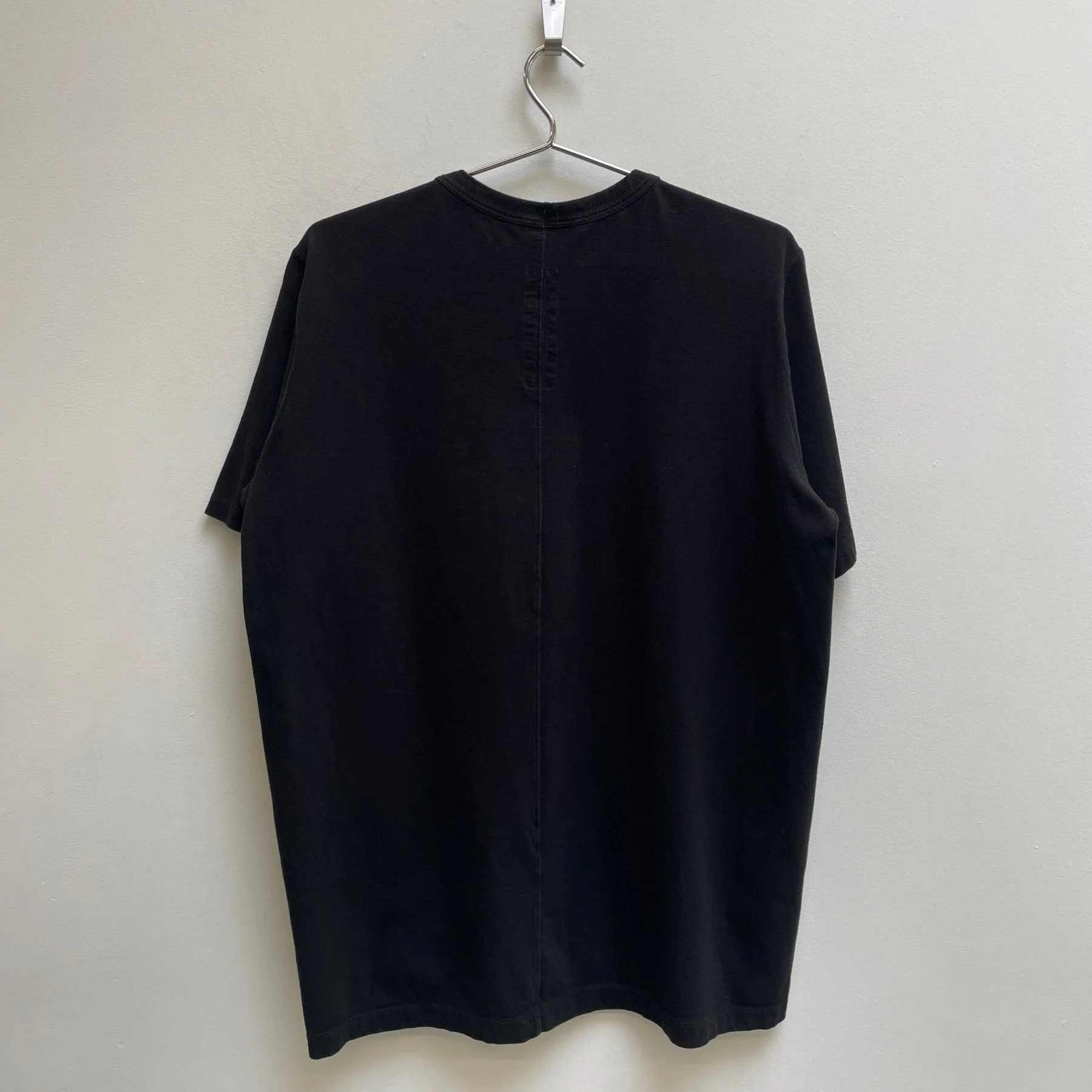 FW19 Rick Owens “LARRY” Black T-Shirt - Image 2