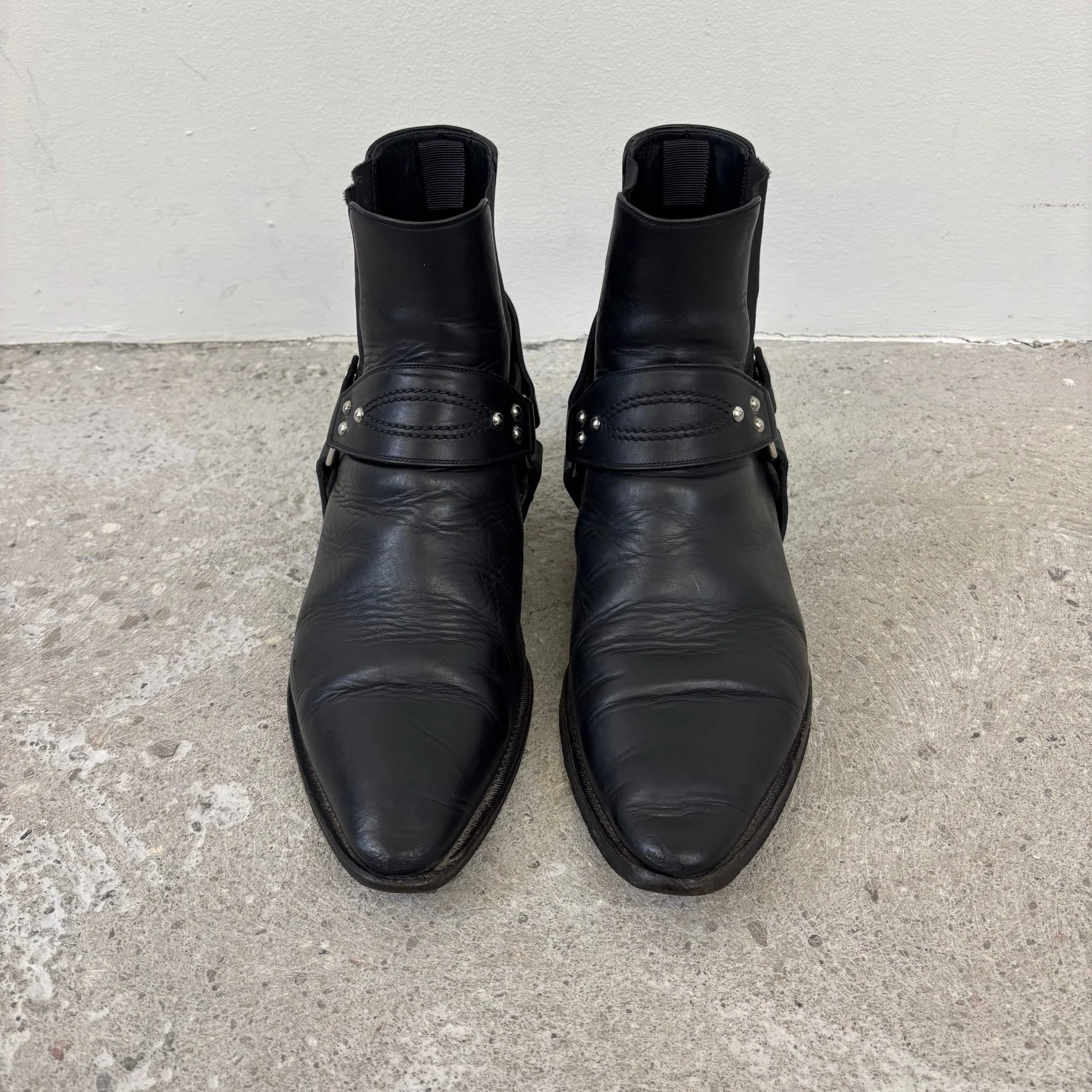 FW20 Celine Harness Camargue Leather Boots - Image 3