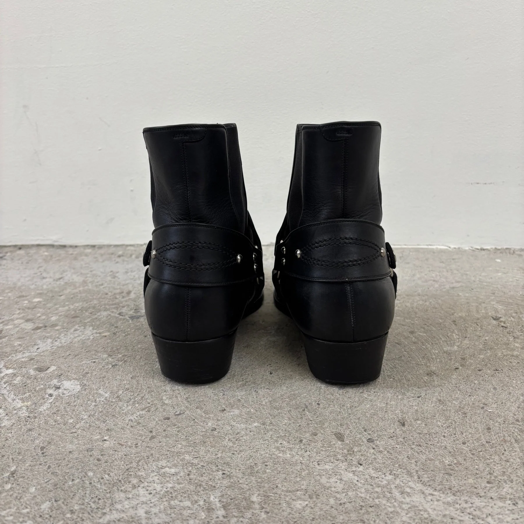 FW20 Celine Harness Camargue Leather Boots - Image 4