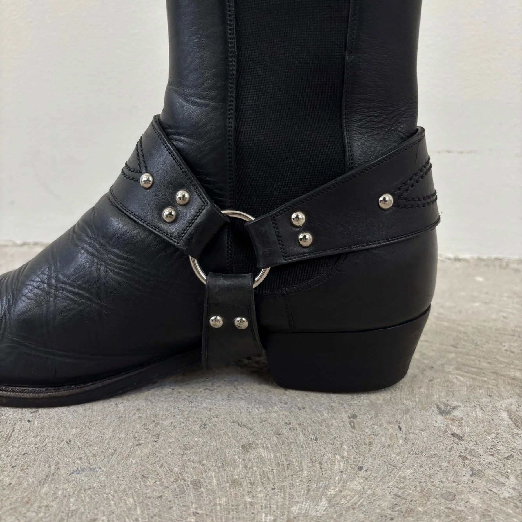 FW20 Celine Harness Camargue Leather Boots - Image 6