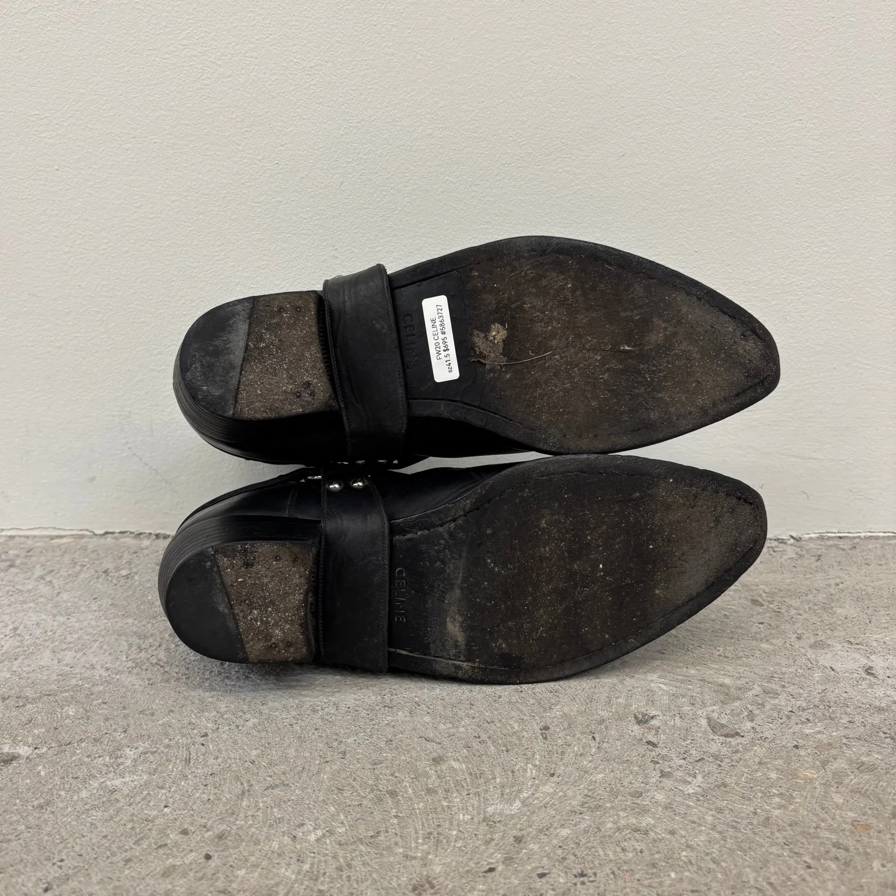 FW20 Celine Harness Camargue Leather Boots - Image 8