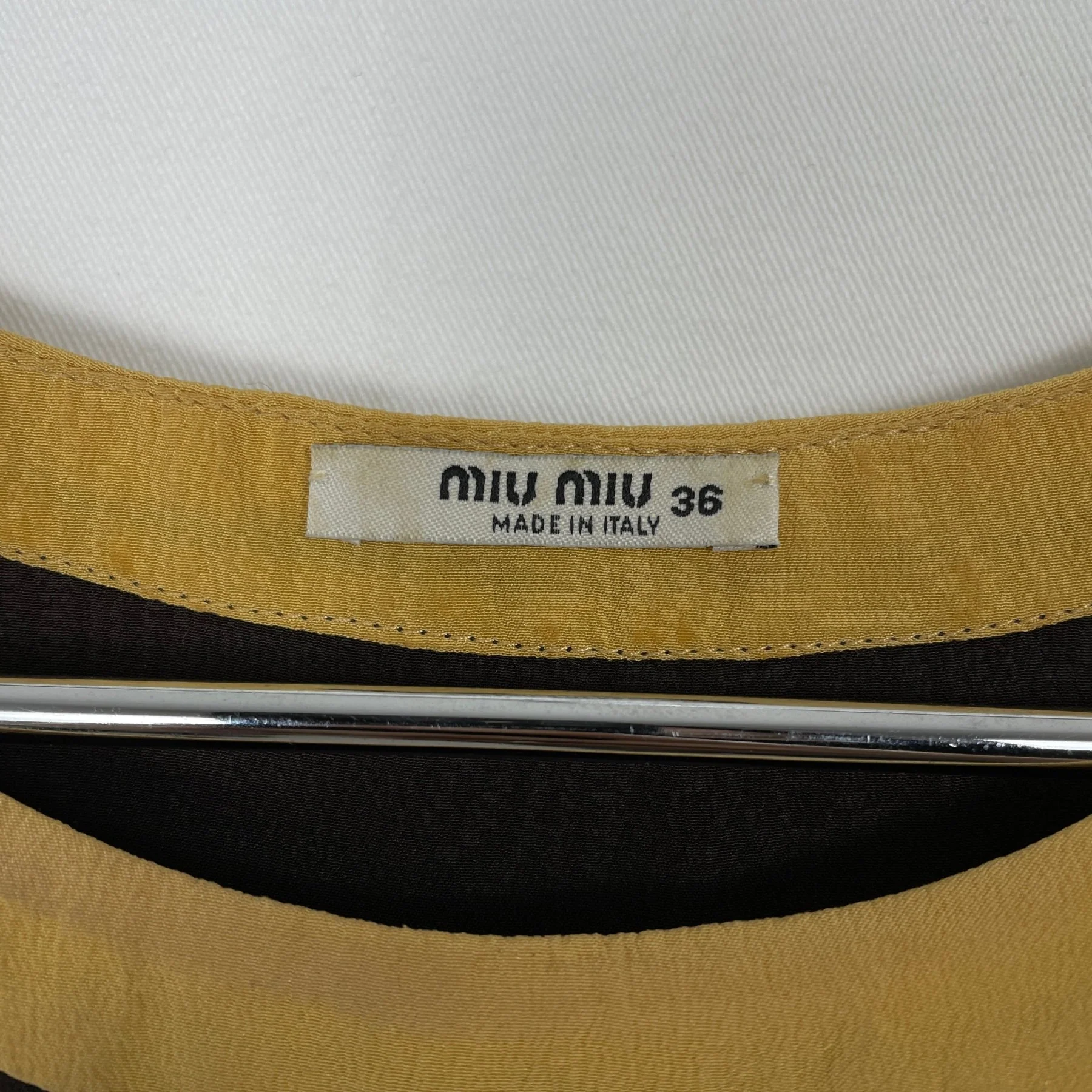 FW2008 Miu Miu Silk Multicoloured Cutwork Dress - Image 8
