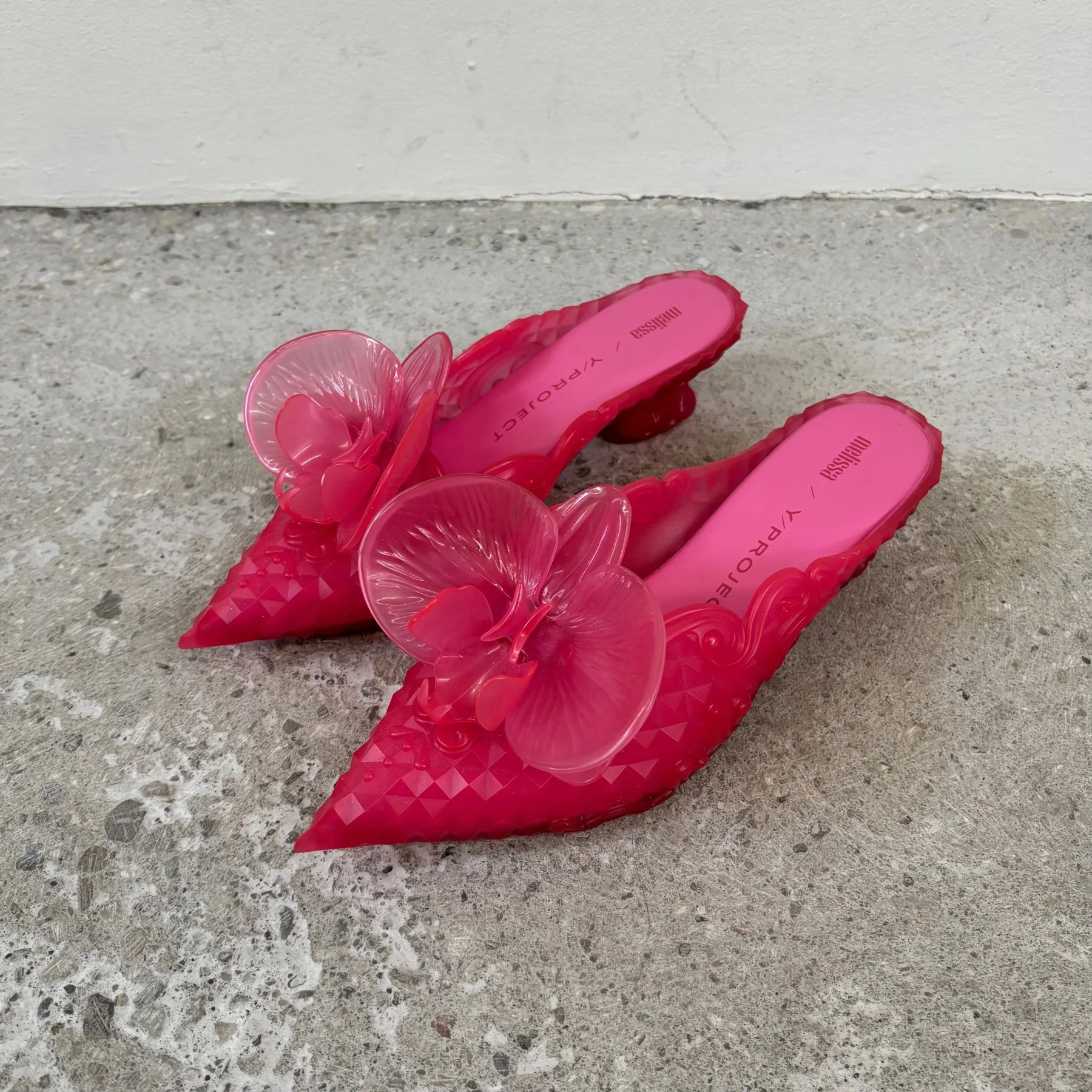FW21 Melissa X Y/Project Orchid Pointed Mule (Pink) - Image 2