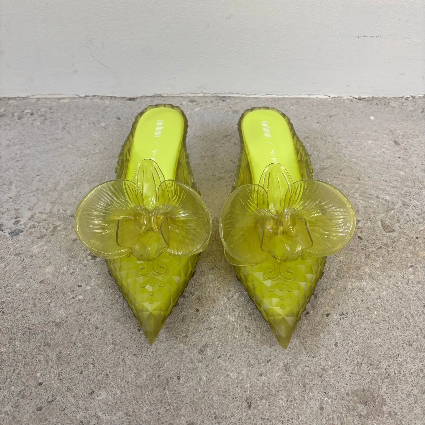 FW21 Melissa X YProject Orchid Point Mule (Green) - Image 3