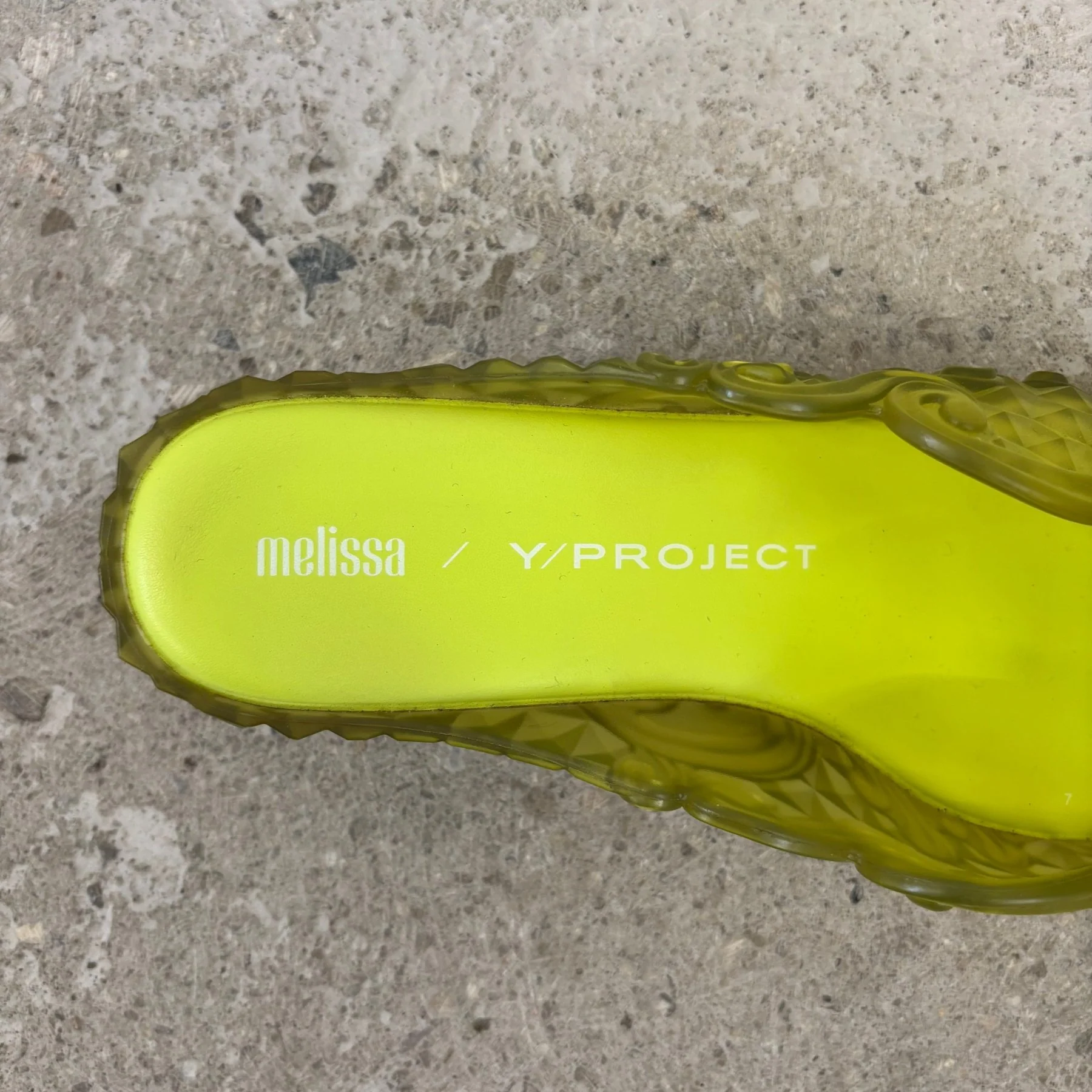 FW21 Melissa X YProject Orchid Point Mule (Green) - Image 8