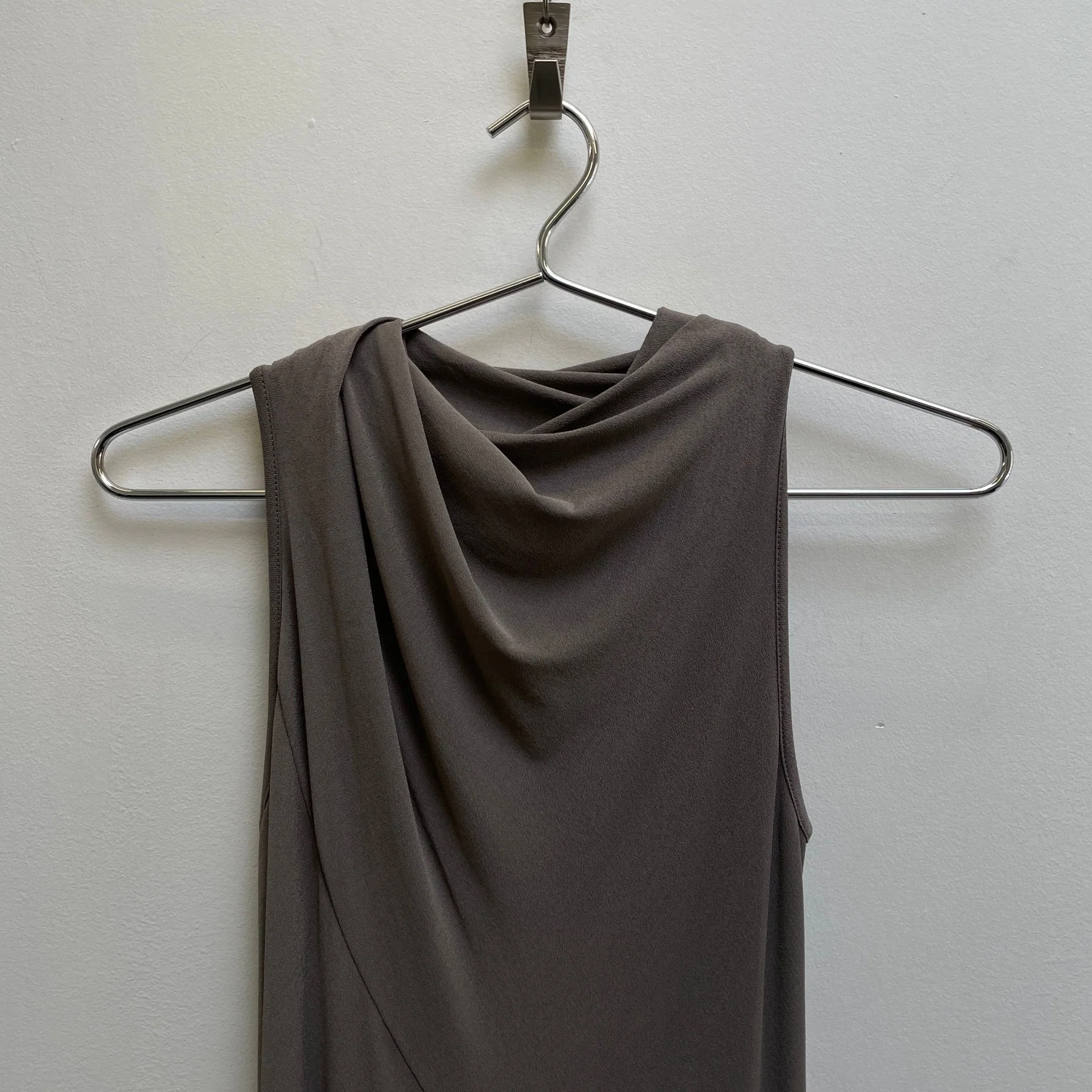 FW21 Rick Owens Lillies Sleeveless Cowl Neck Maxi Dress - Image 3