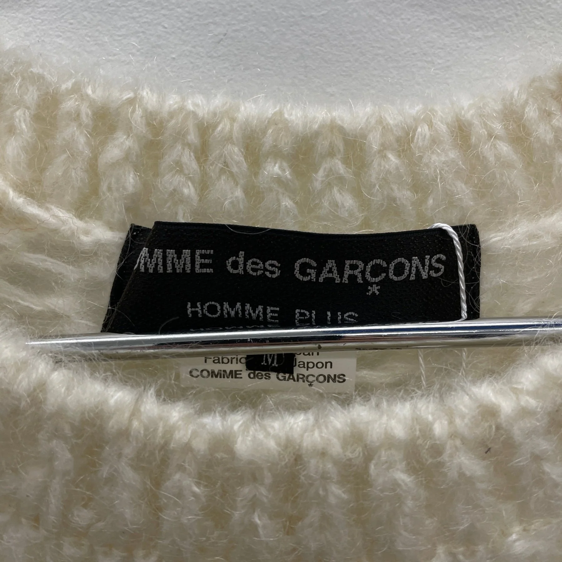 FW24 Comme Des Garçons Homme Plus Loose Knit Mohair Sweater - Image 10