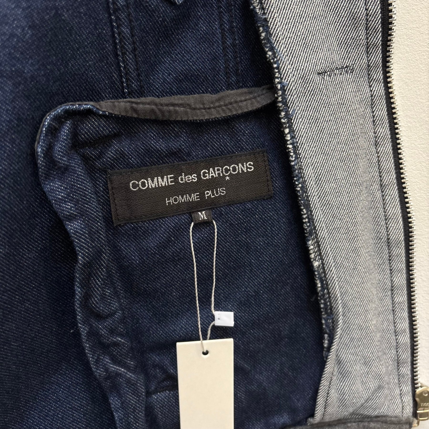 FW91 Comme Des Garçons Denim Bomber Jacket - Image 12