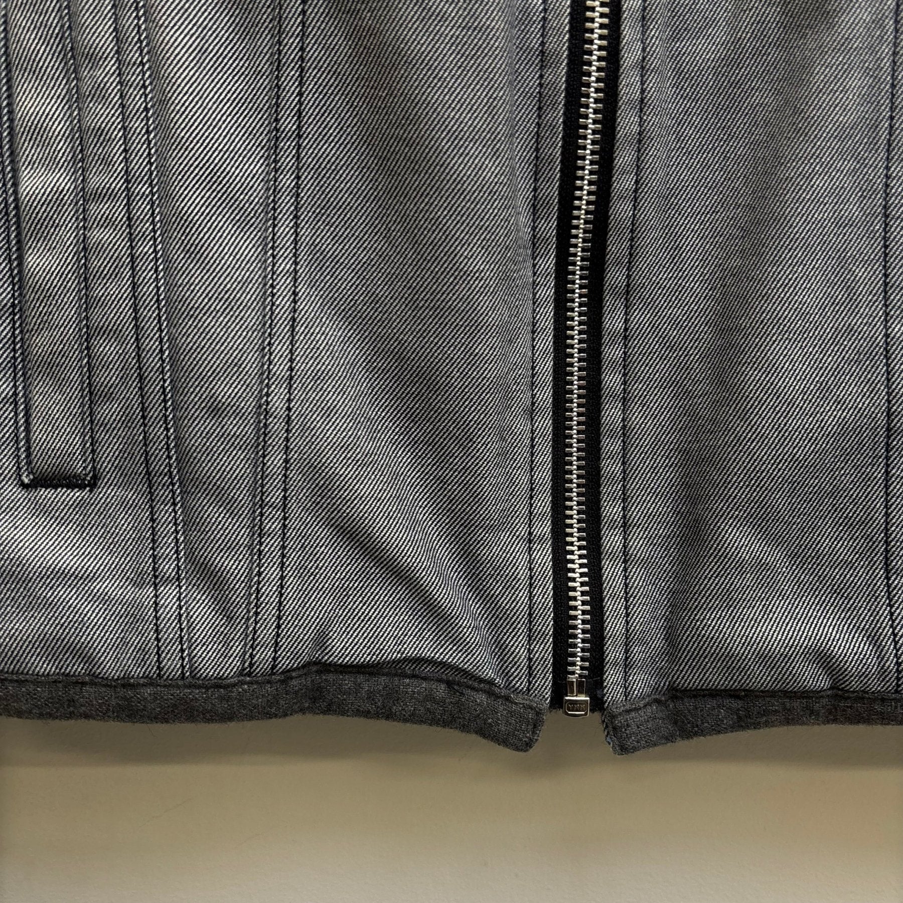 FW91 Comme Des Garçons Denim Bomber Jacket - Image 7
