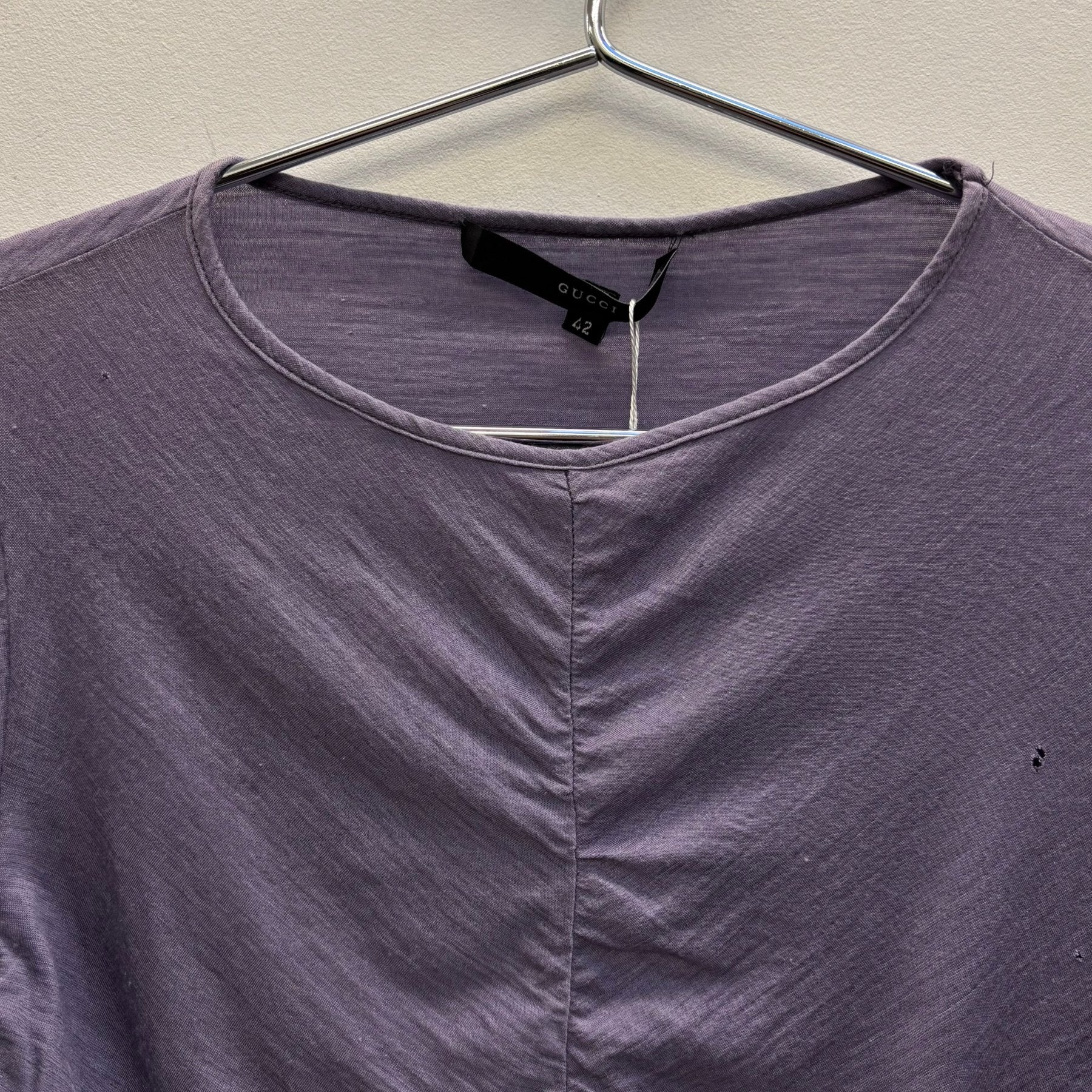 FW99 Gucci By Tom Ford Ruched Long Sleeve Top - Image 4