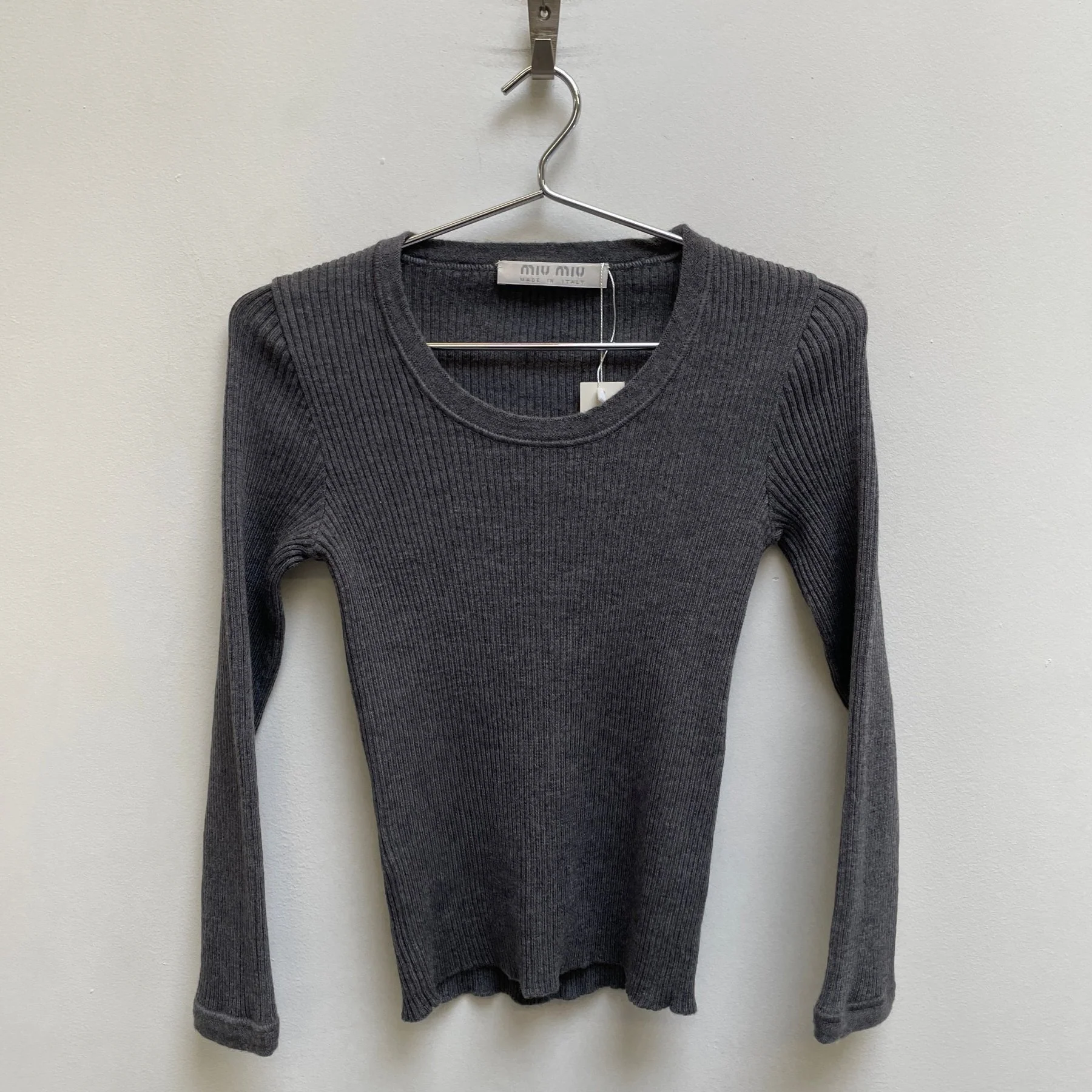 FW99 Miu Miu Rib Knit Sweater
