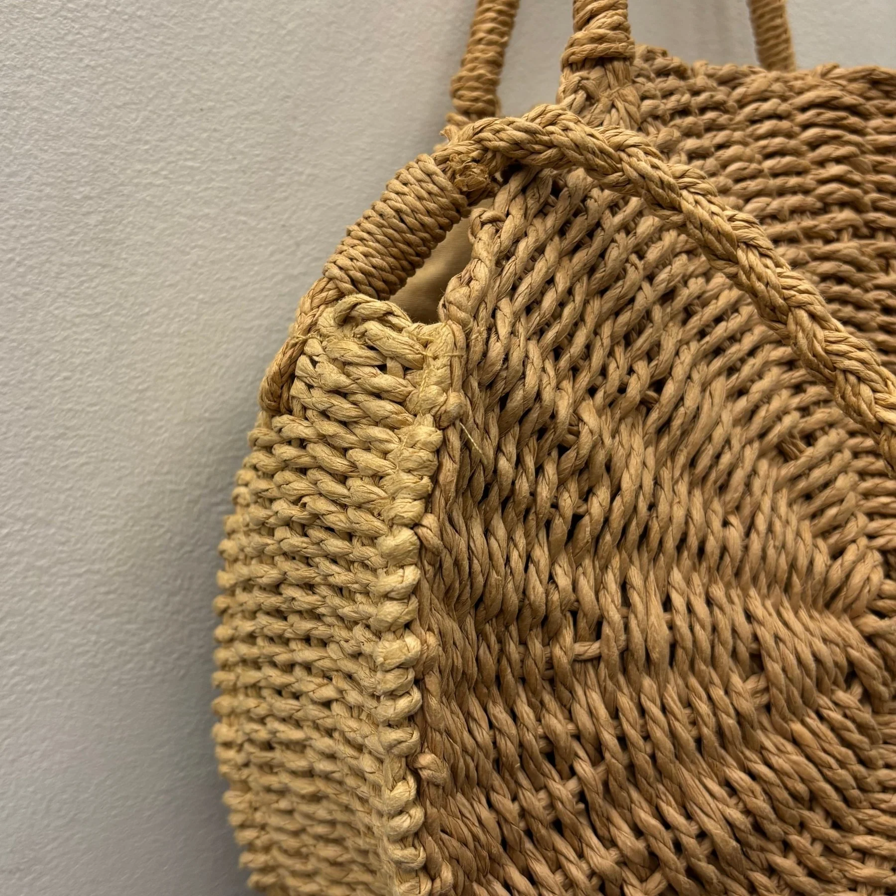 G.O.A. Handwoven Round Crossbody Boho Bag - Image 9