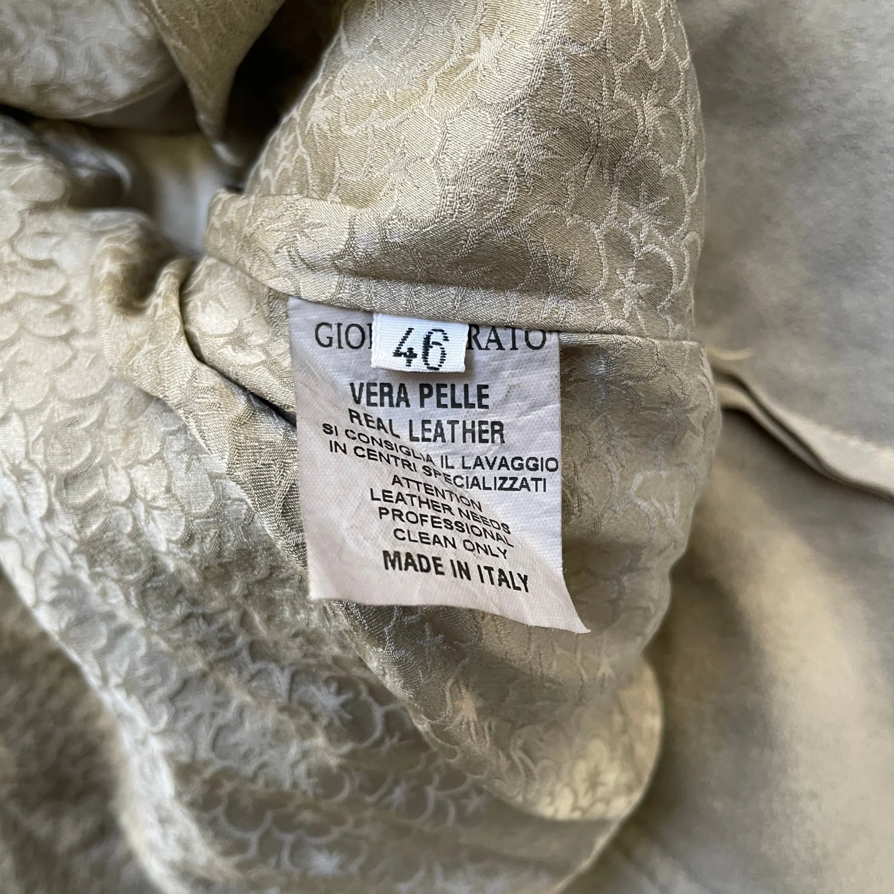 Giorgio Brato Double Breasted Leather Jacket - Image 13
