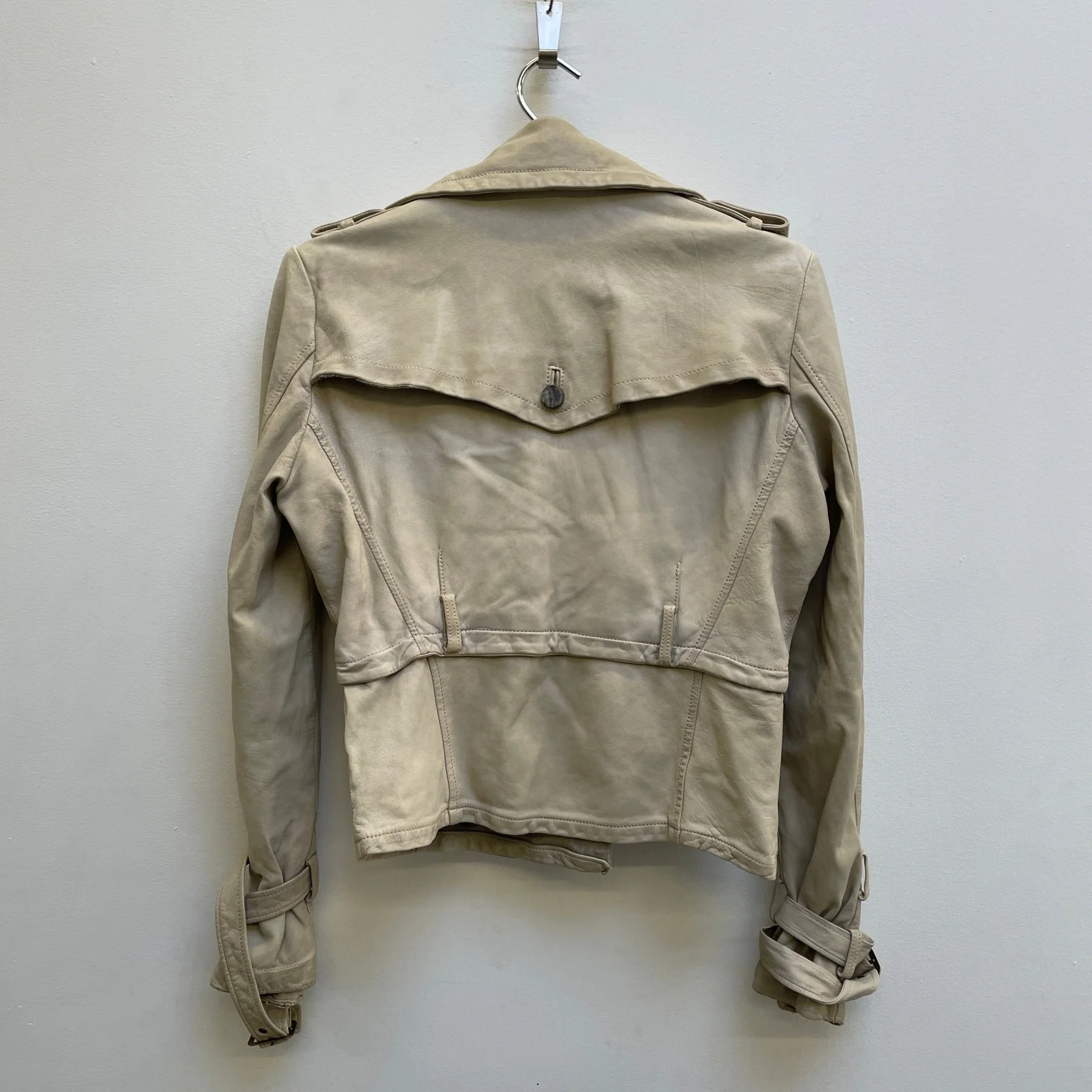Giorgio Brato Double Breasted Leather Jacket - Image 2