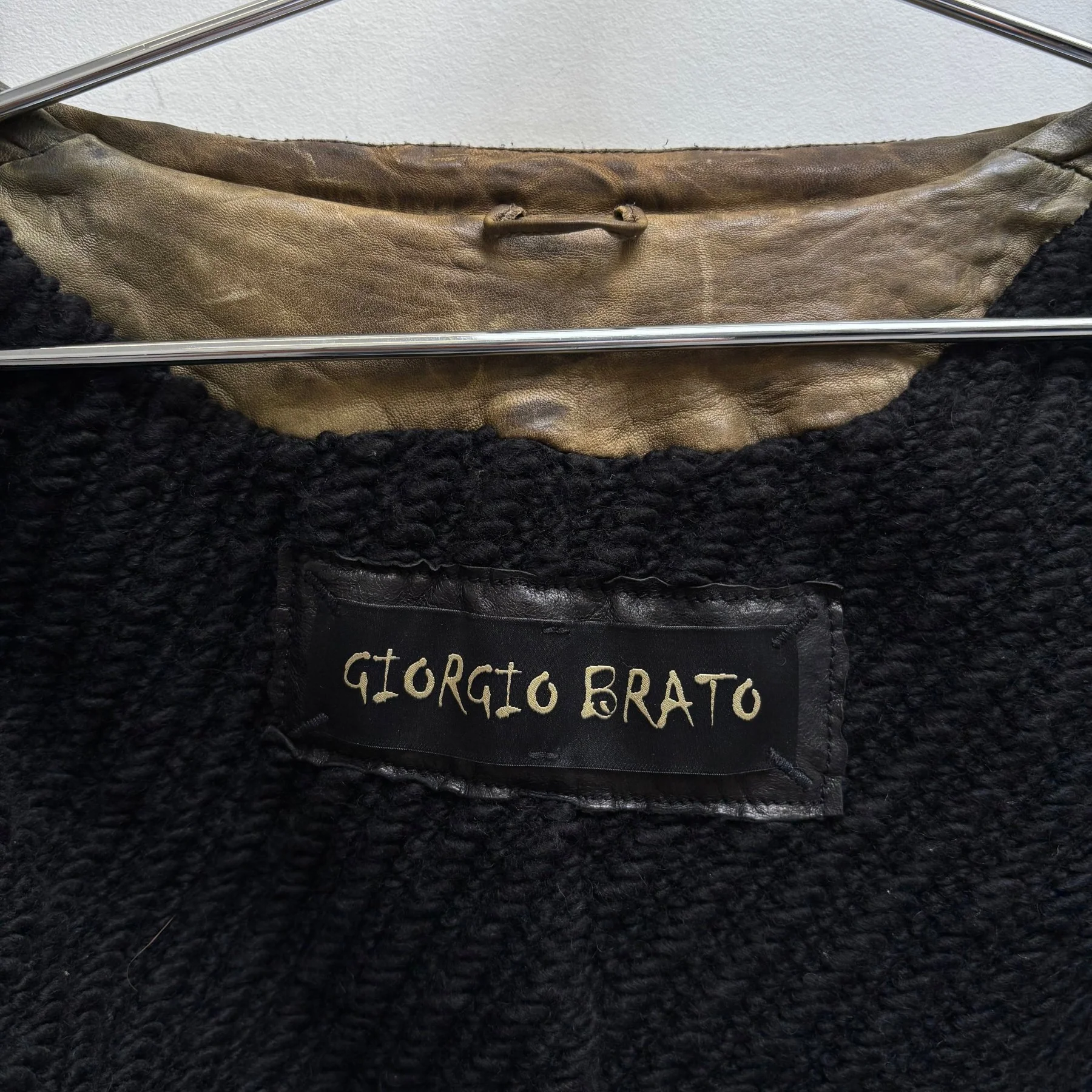 Giorgio Brato Leather Blazer Jacket - Image 10