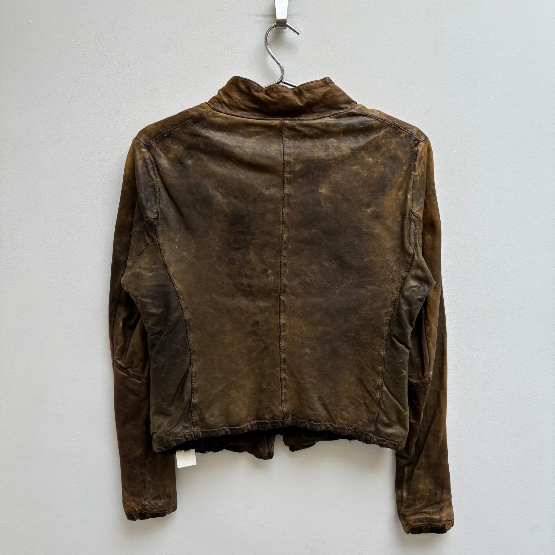 Giorgio Brato Leather Blazer Jacket - Image 2