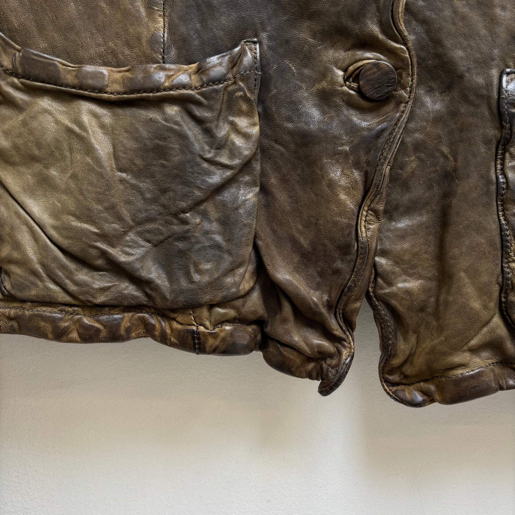 Giorgio Brato Leather Blazer Jacket - Image 6