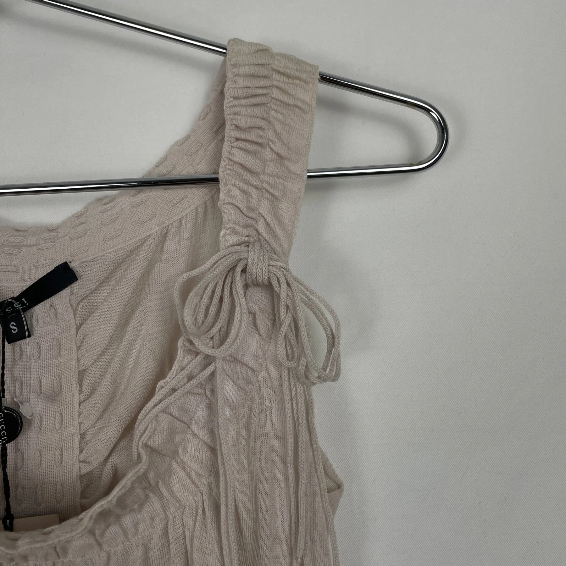 00s Gucci by Tom Ford Ruched Tank Top - Image 6