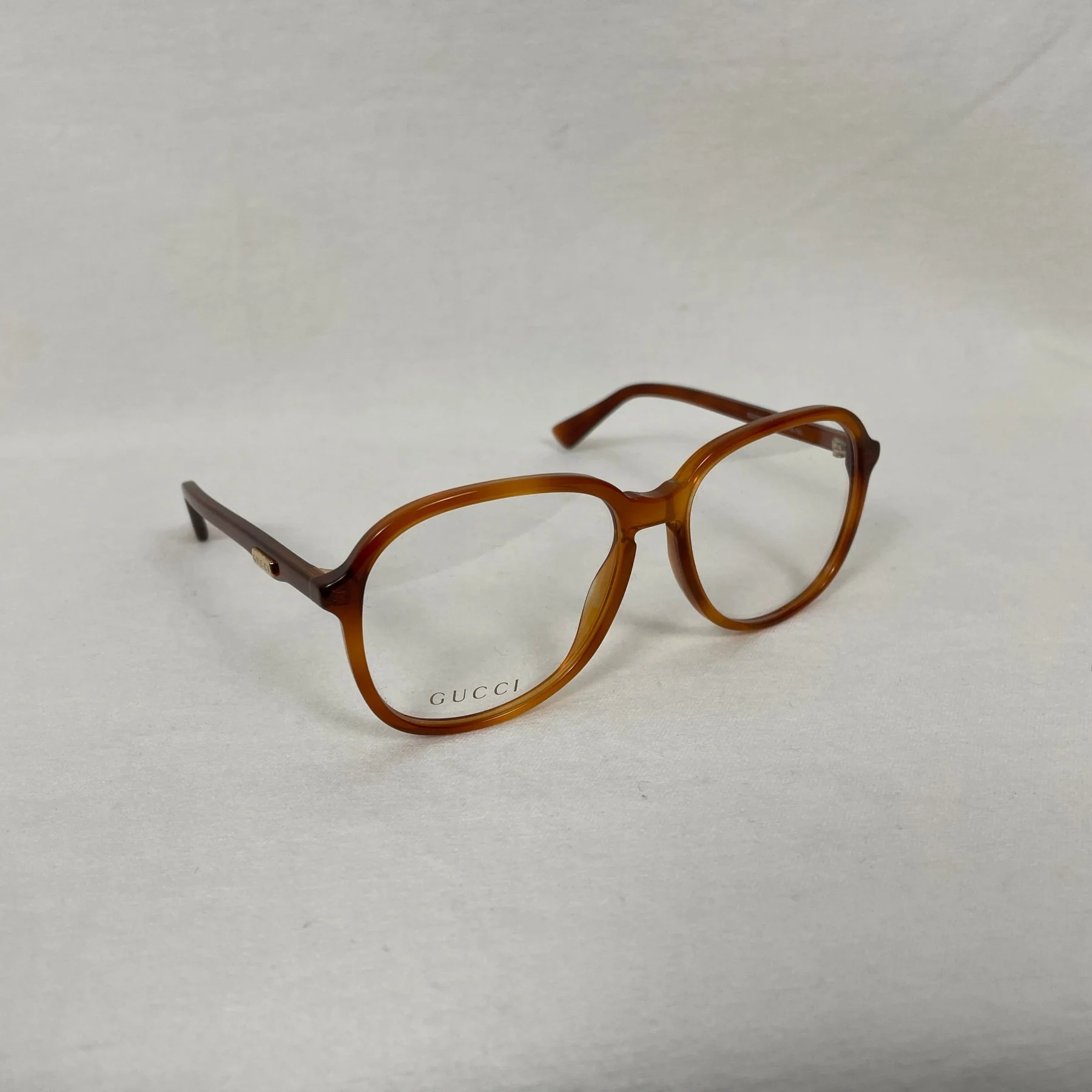 Gucci Aviator Glasses Orange Tortoise - Image 2