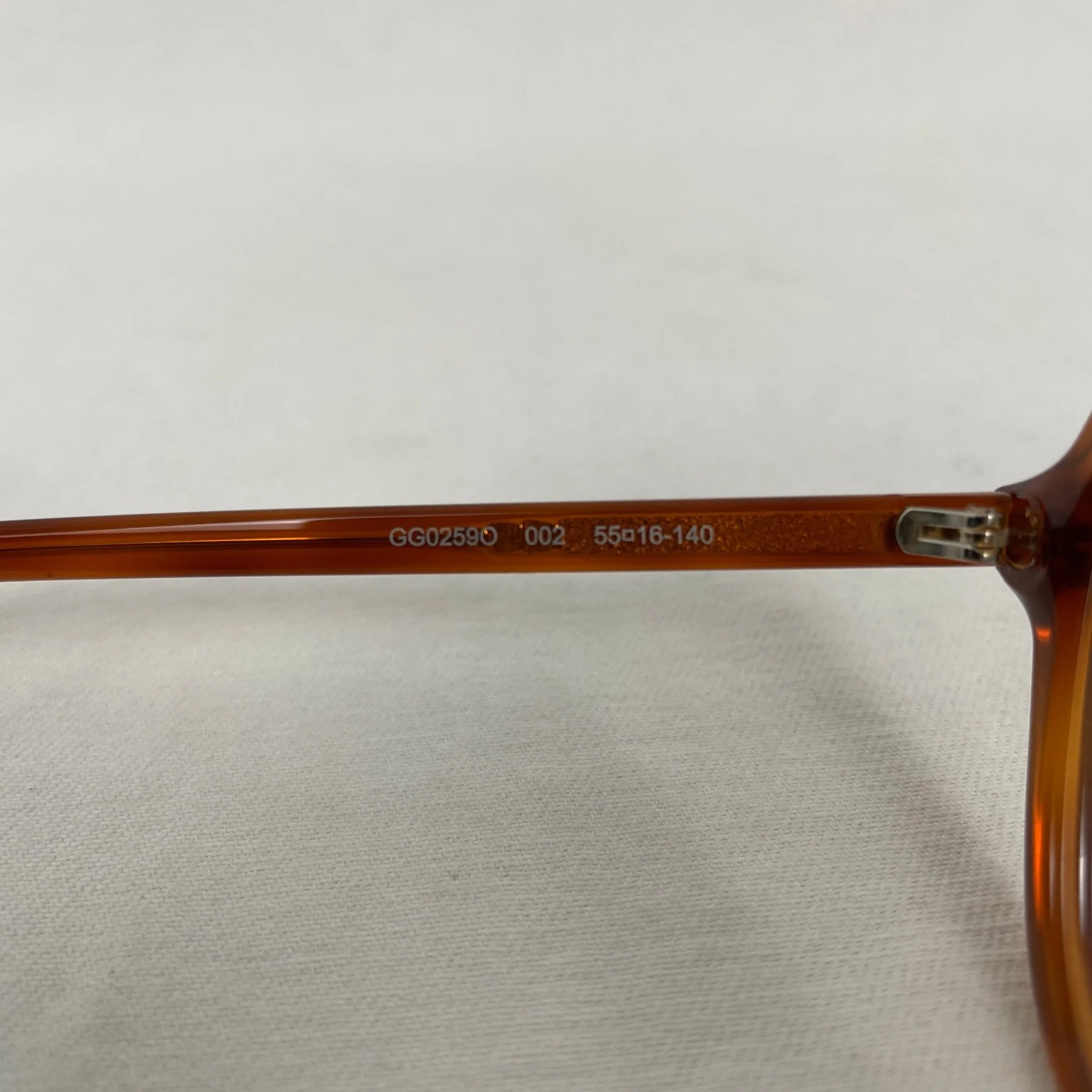 Gucci Aviator Glasses Orange Tortoise - Image 7