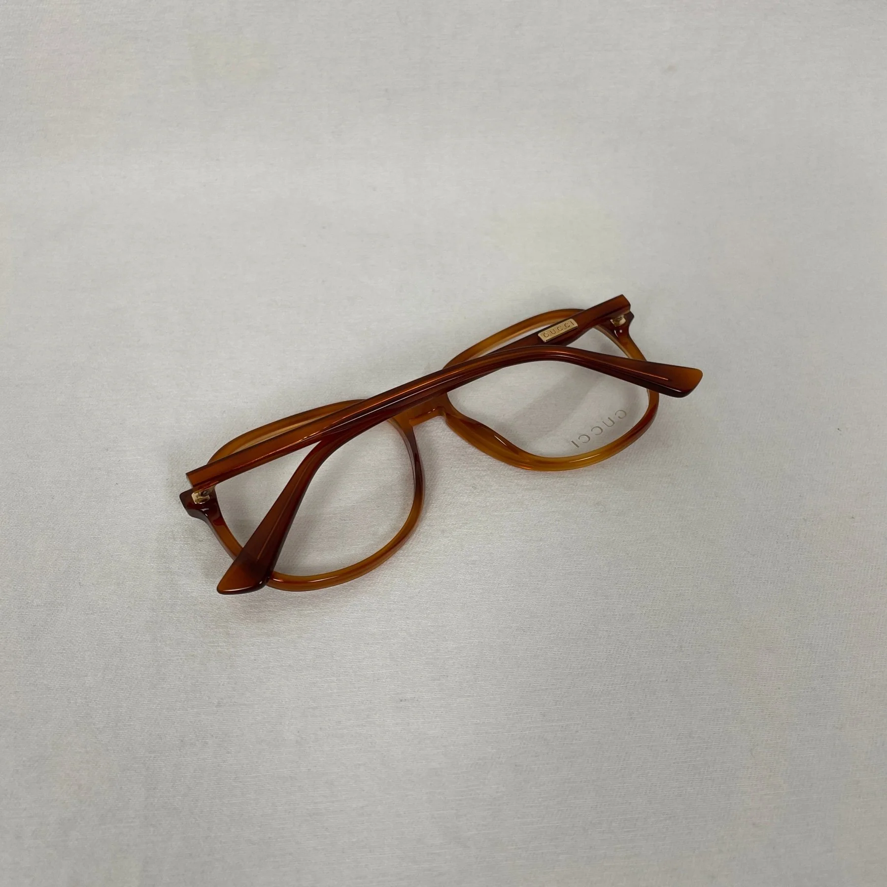 Gucci Aviator Glasses Orange Tortoise - Image 9