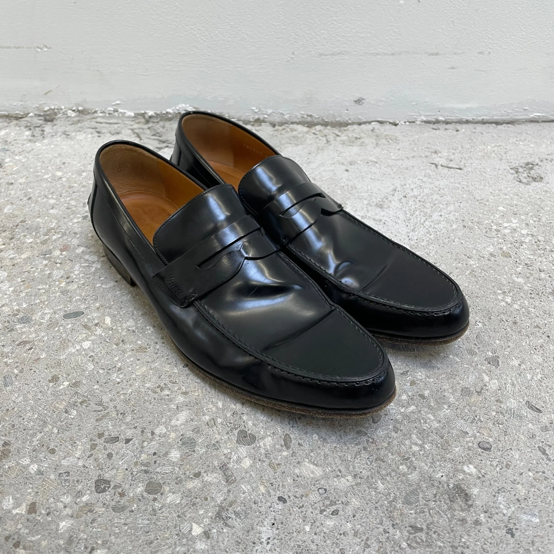 Gucci Patent Leather Penny Loafers