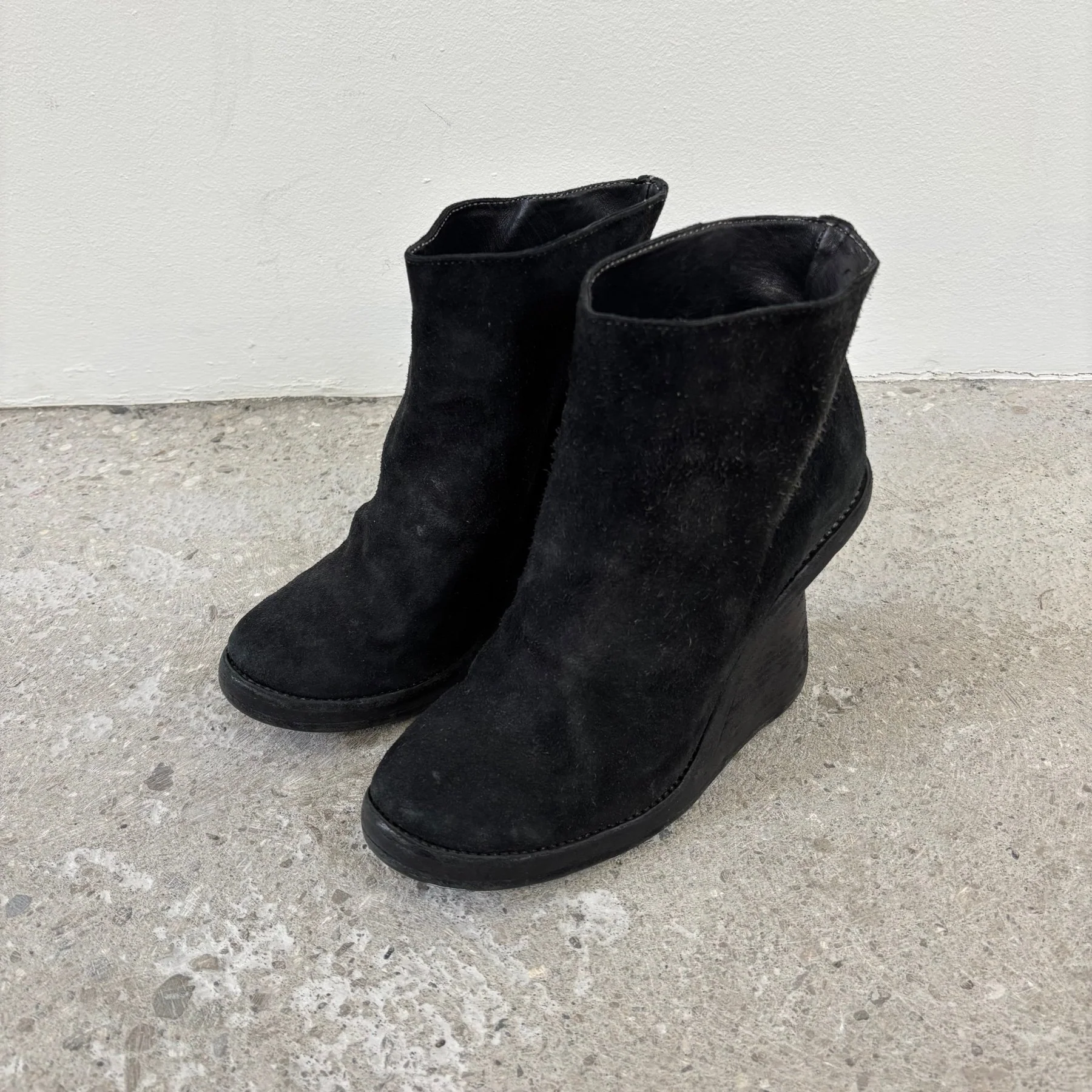 Guidi 6006 Suede Half Wedge Boots - Image 2