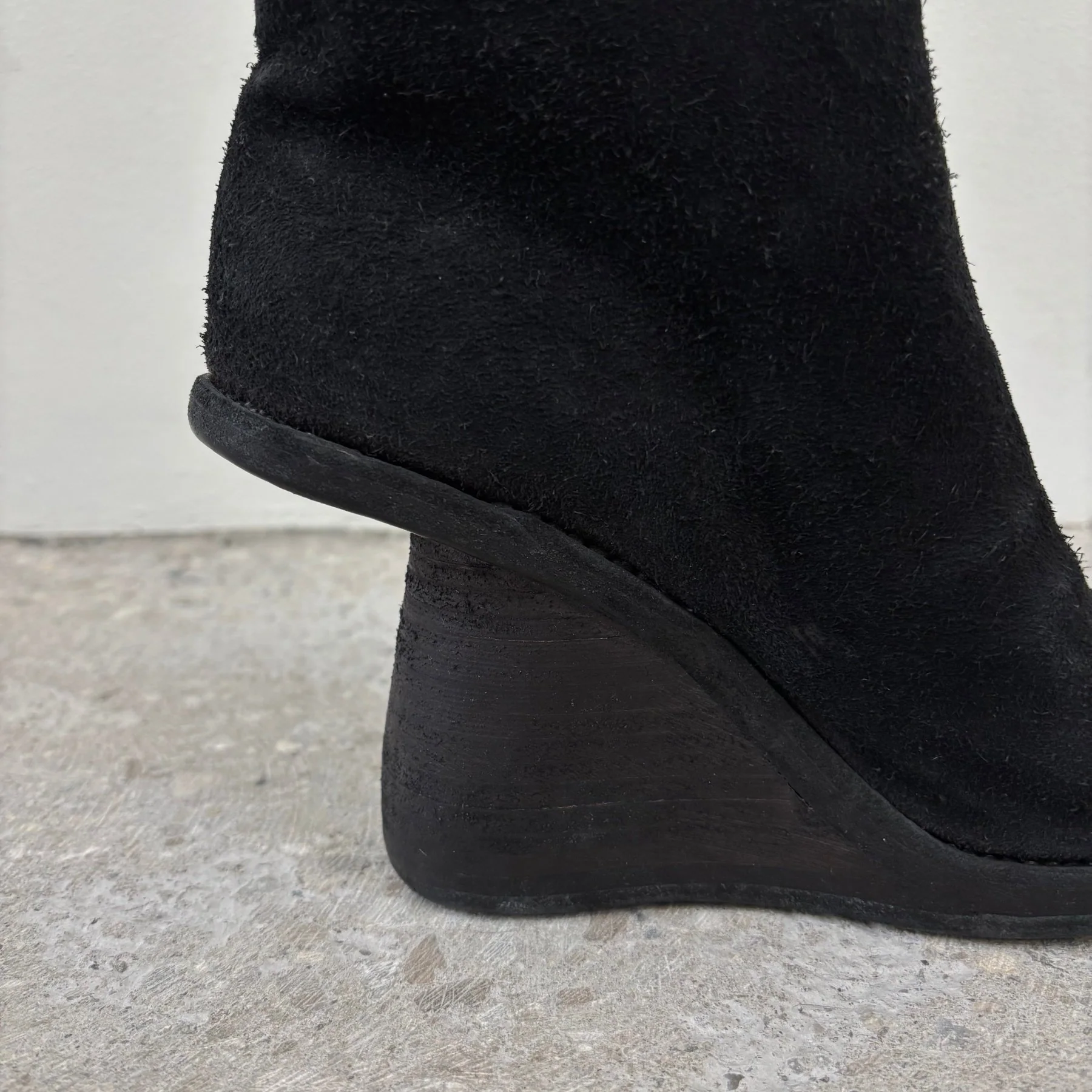 Guidi 6006 Suede Half Wedge Boots - Image 5