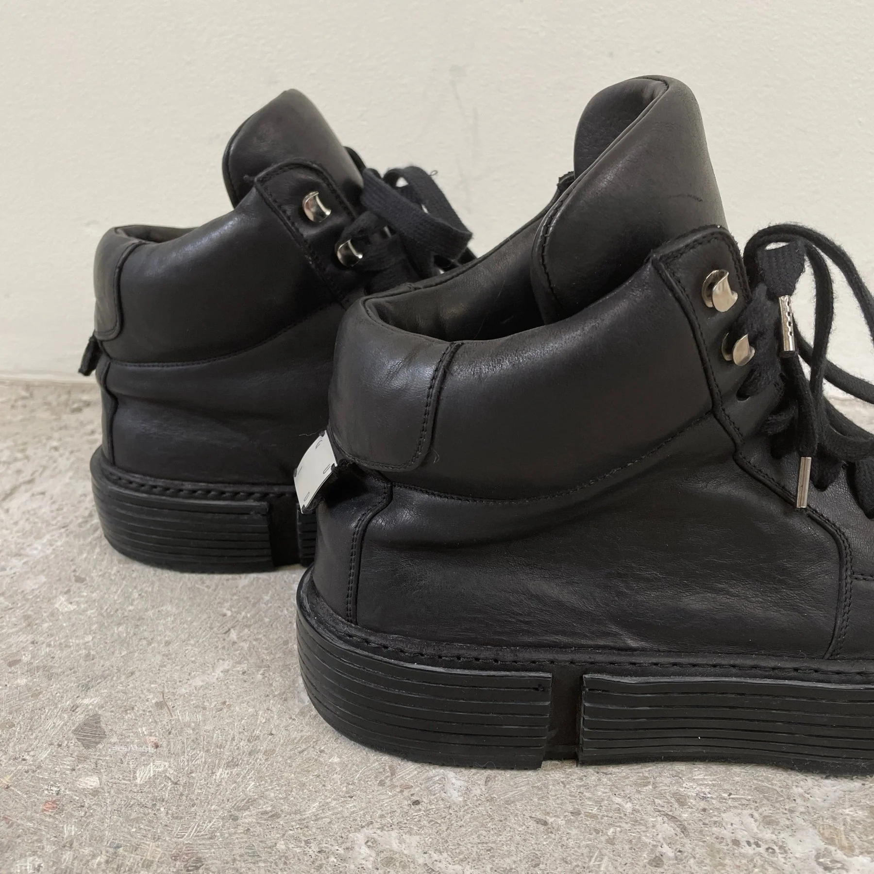 Guidi Black Basket High Top Shoes - Image 6