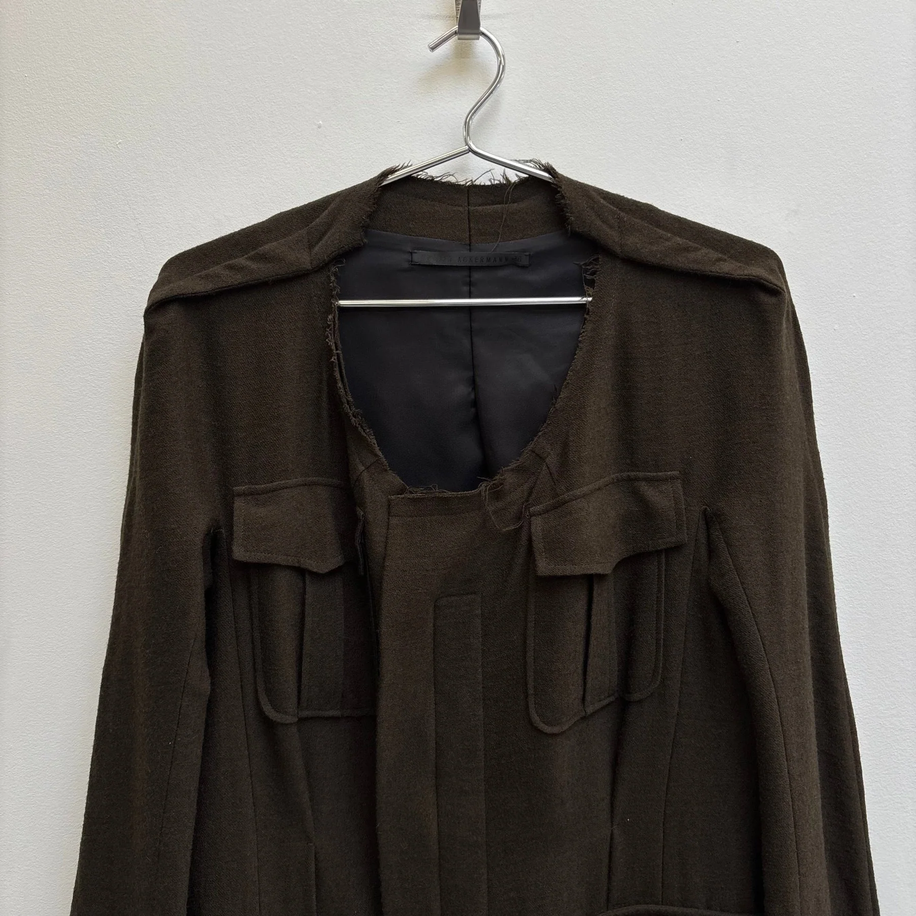 Haider Ackermann Long Wool Coat - Image 3