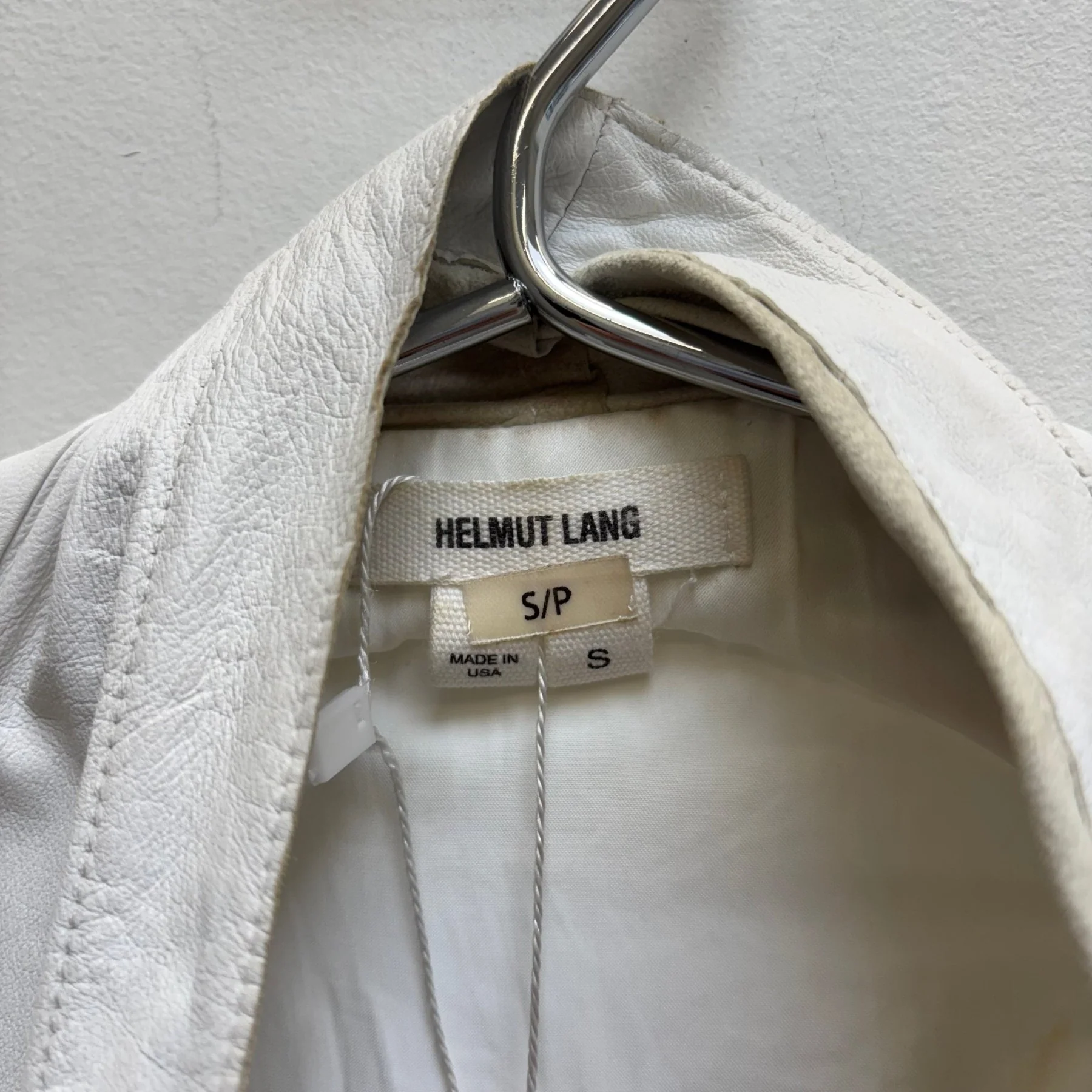 Helmut Lang Asymmetrical Leather Vest Top - Image 10