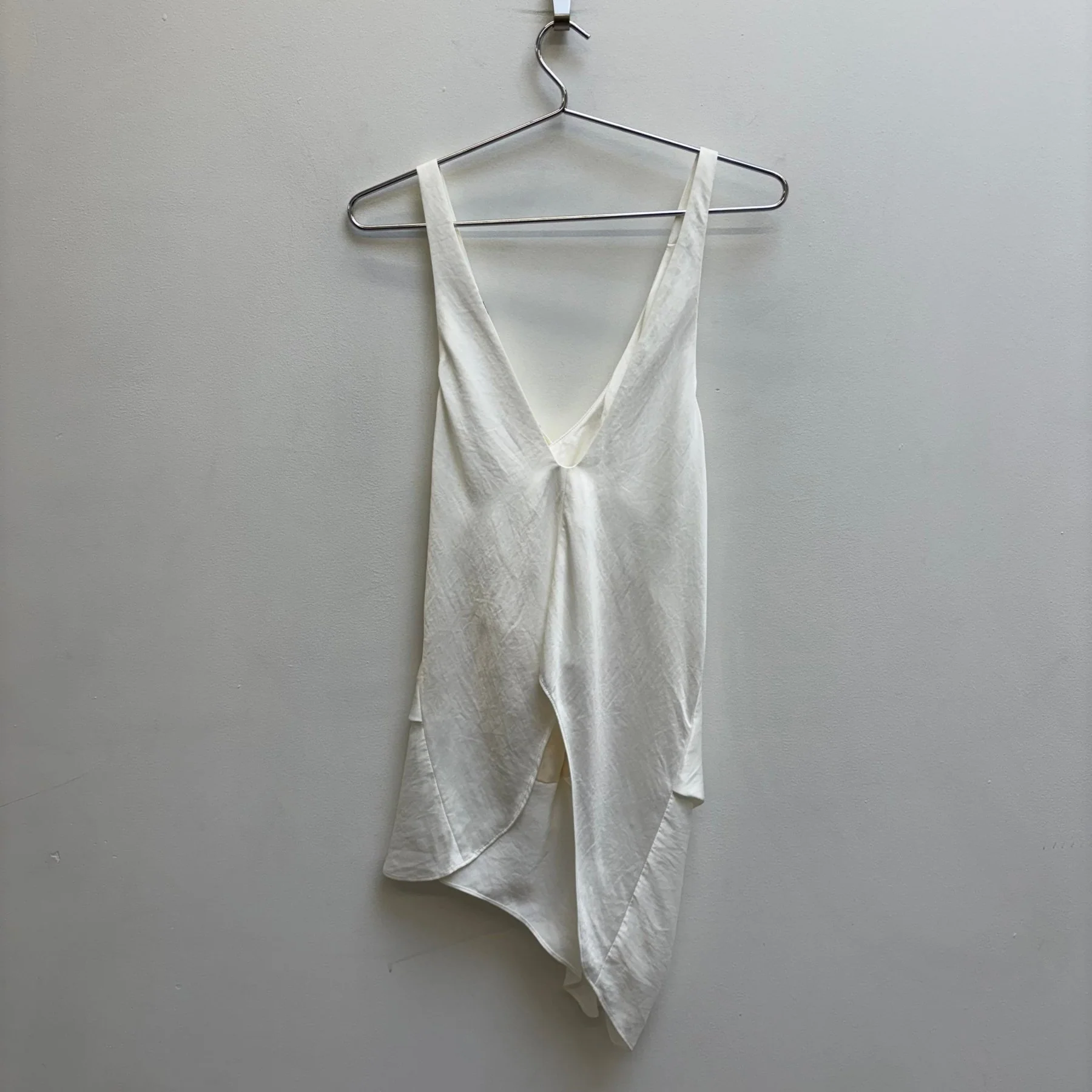 Helmut Lang Cross Front Asymmetric Drape Top - Image 2