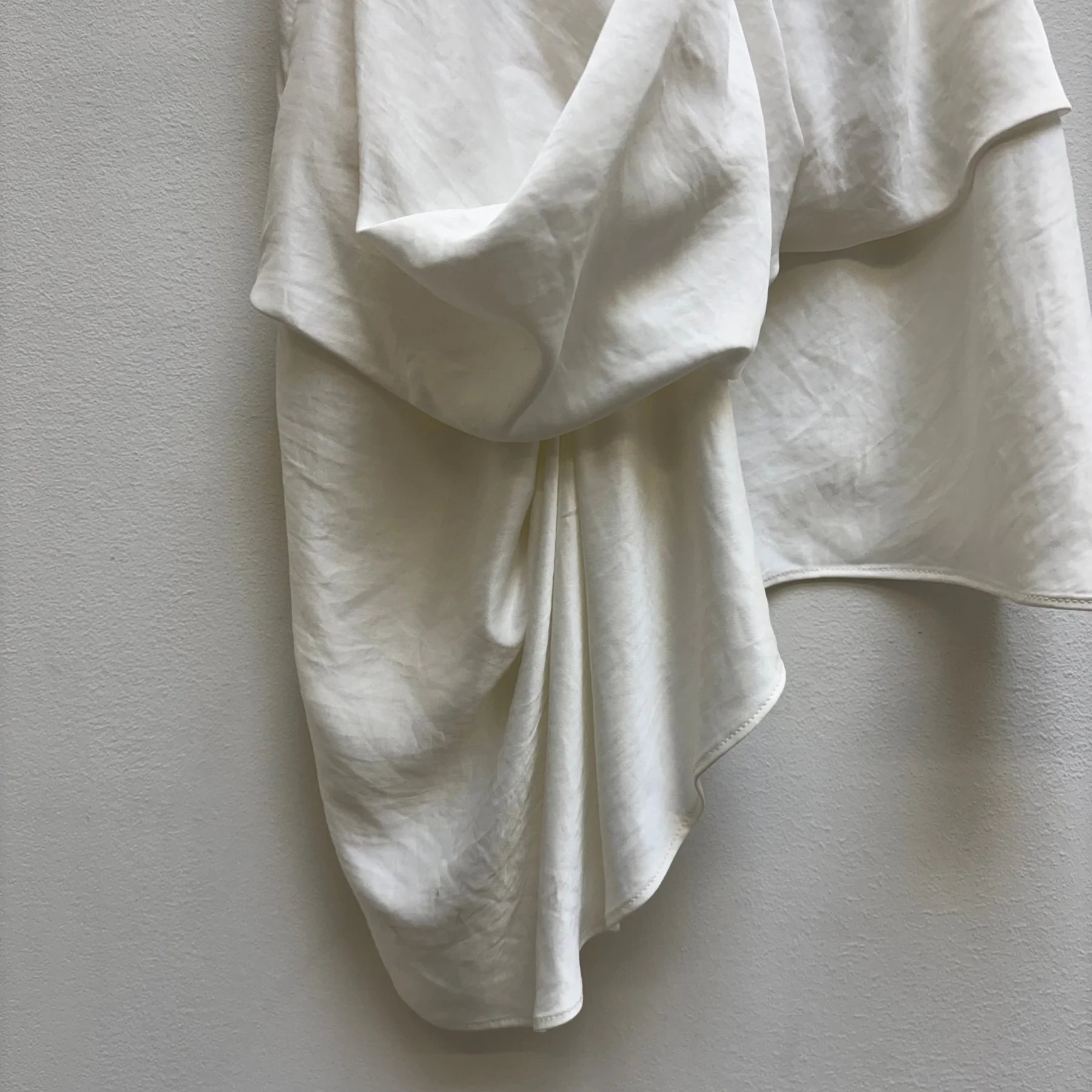 Helmut Lang Cross Front Asymmetric Drape Top - Image 7