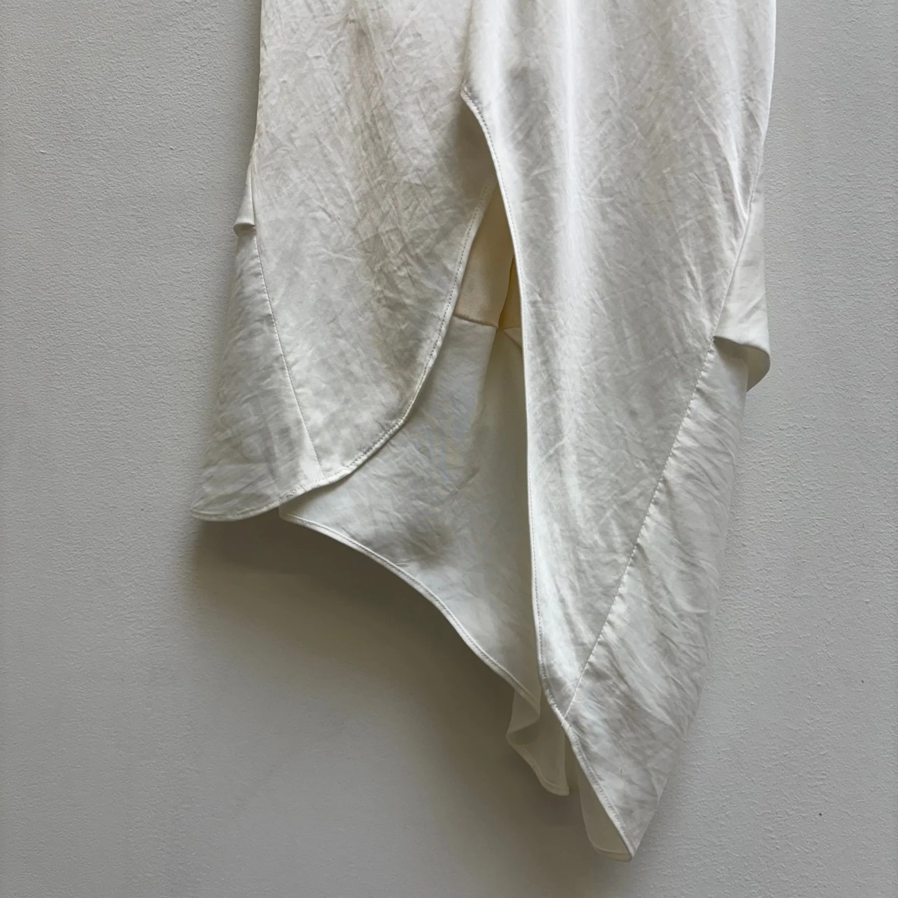 Helmut Lang Cross Front Asymmetric Drape Top - Image 9