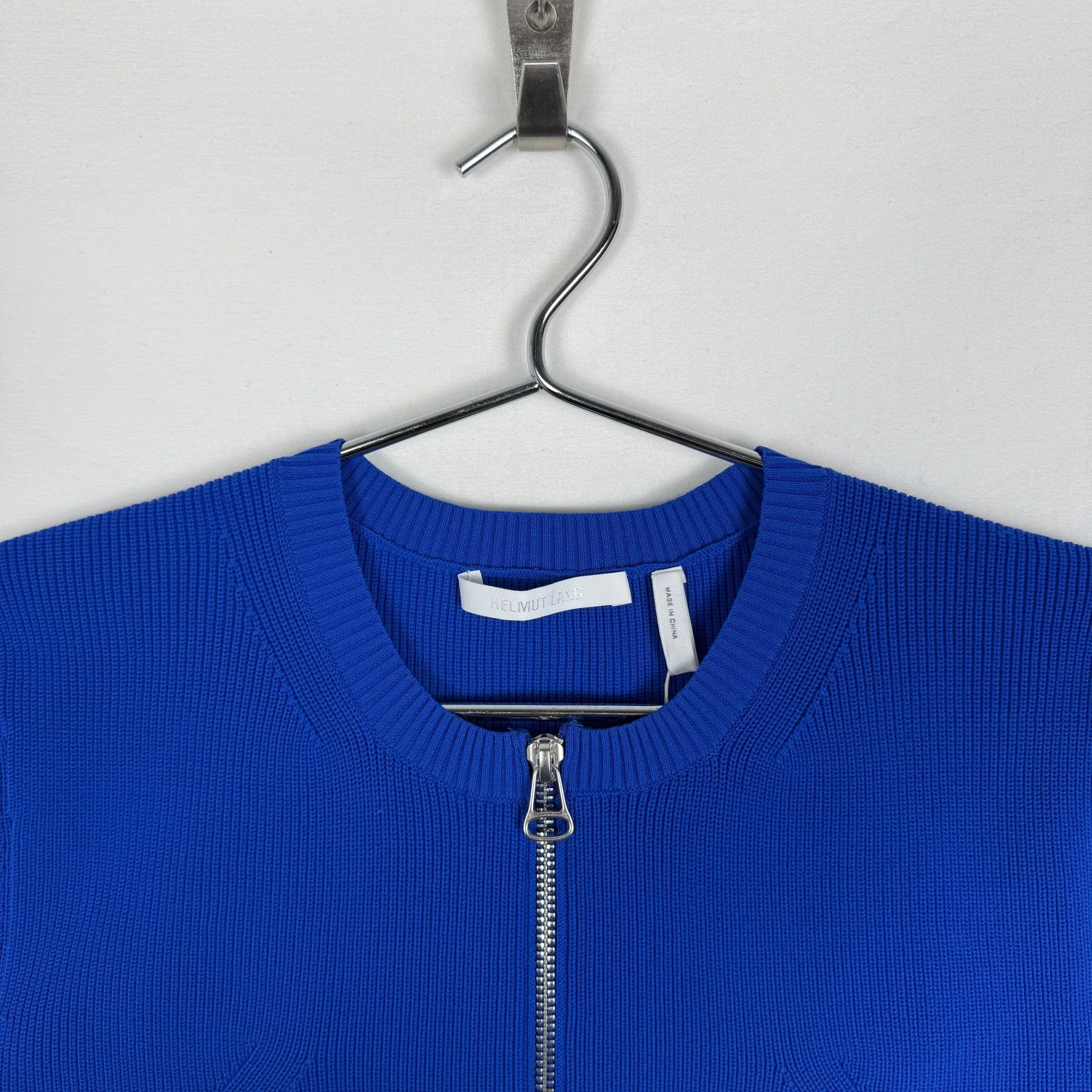 Helmut Lang Knit Quarter Zip T-Shirt - Image 2
