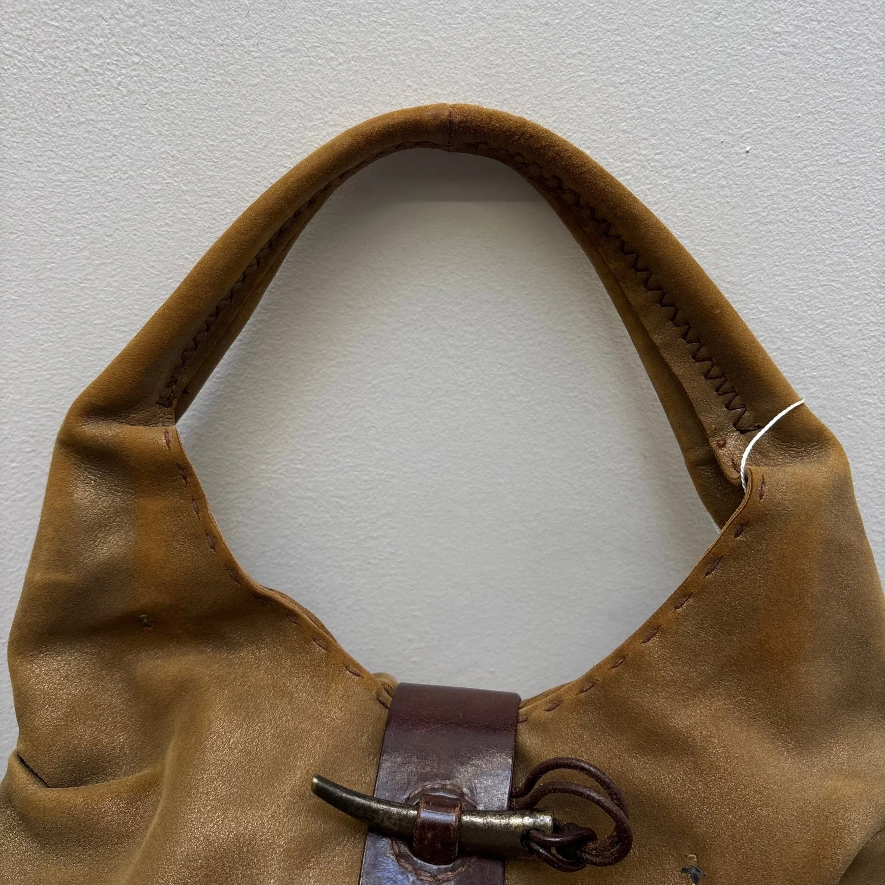 Henry Beguelin Embroidered Suede Leather Hobo Bag - Image 4