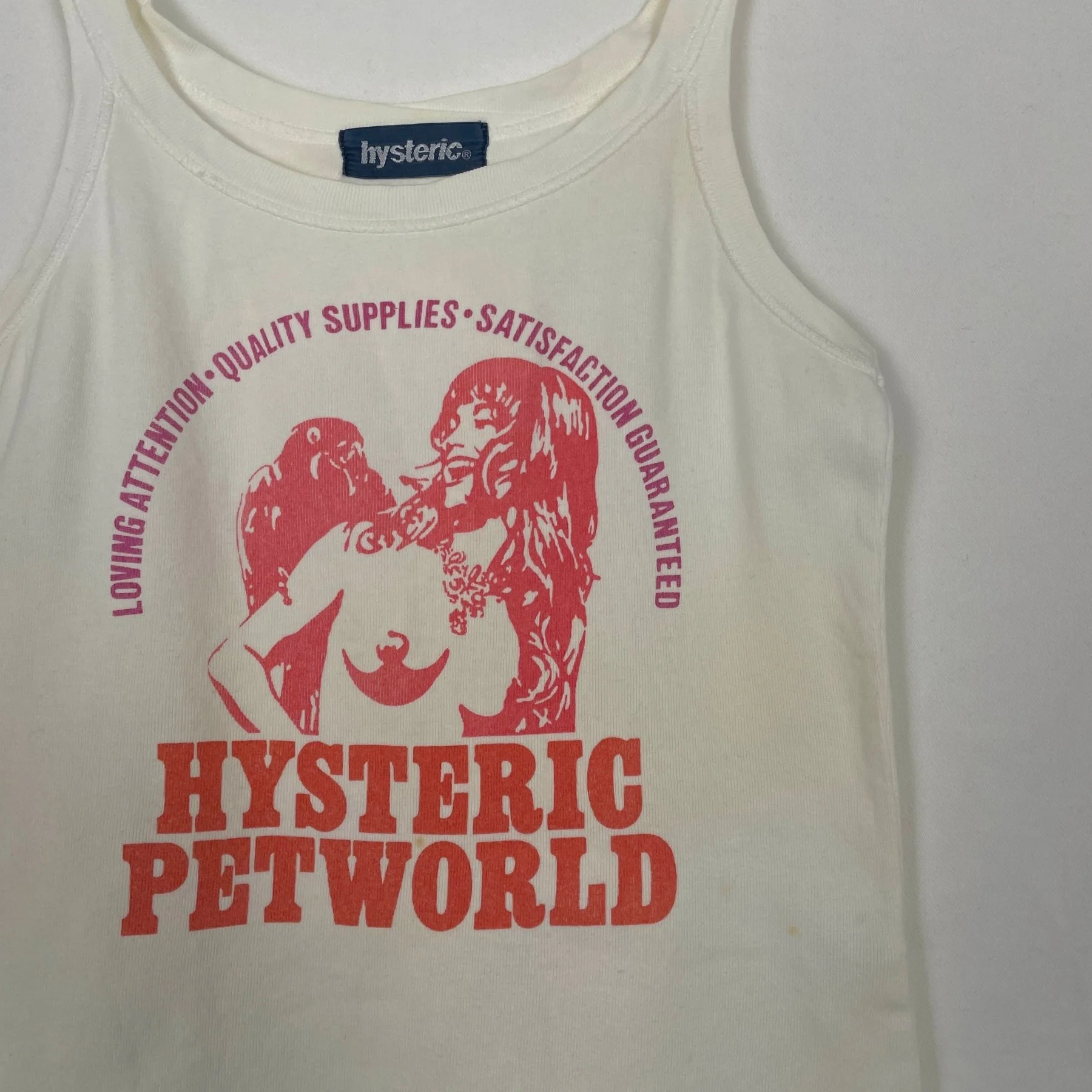 90s Hysteric Glamour Petworld Graphic Tank Top - Image 3