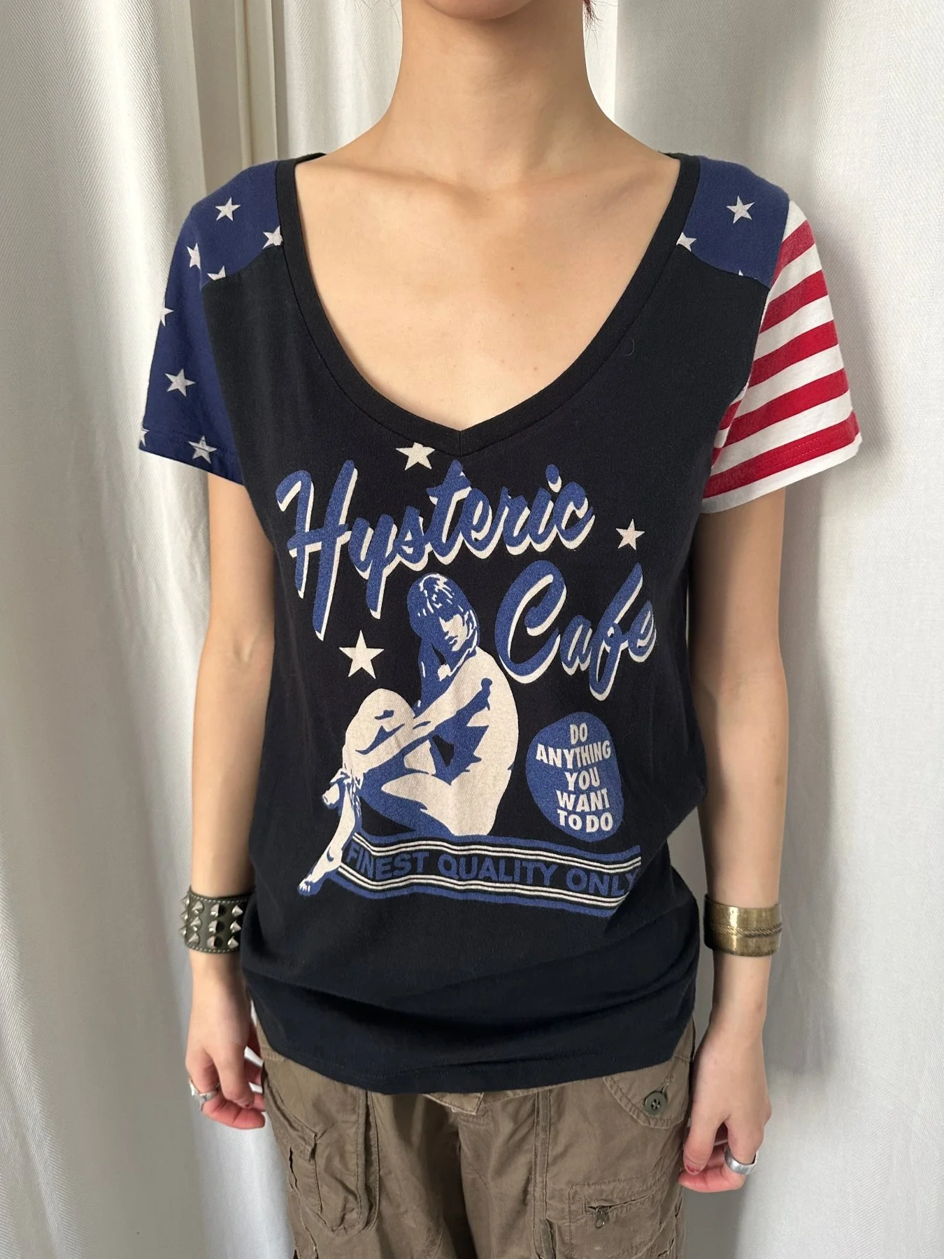 Hysteric Glamour USA Flag Pint T-Shirt - Image 2