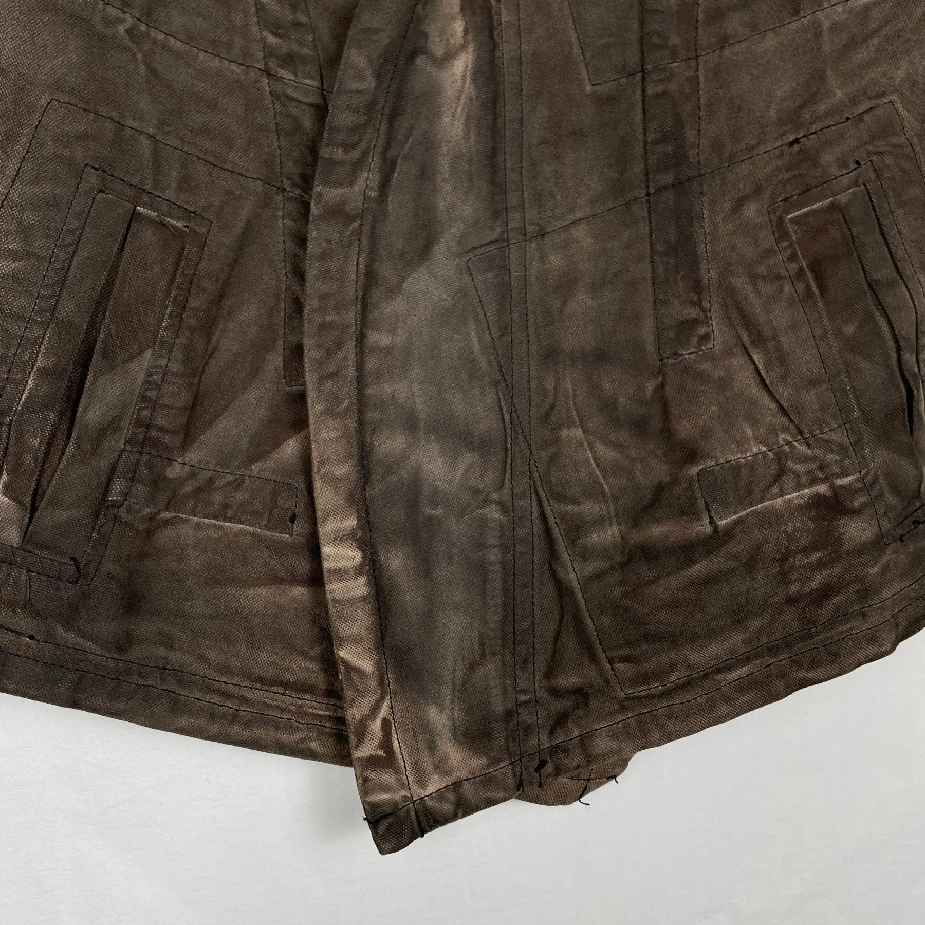 FW05 Rick Owens Slab Oiled Denim Jacket - Image 3