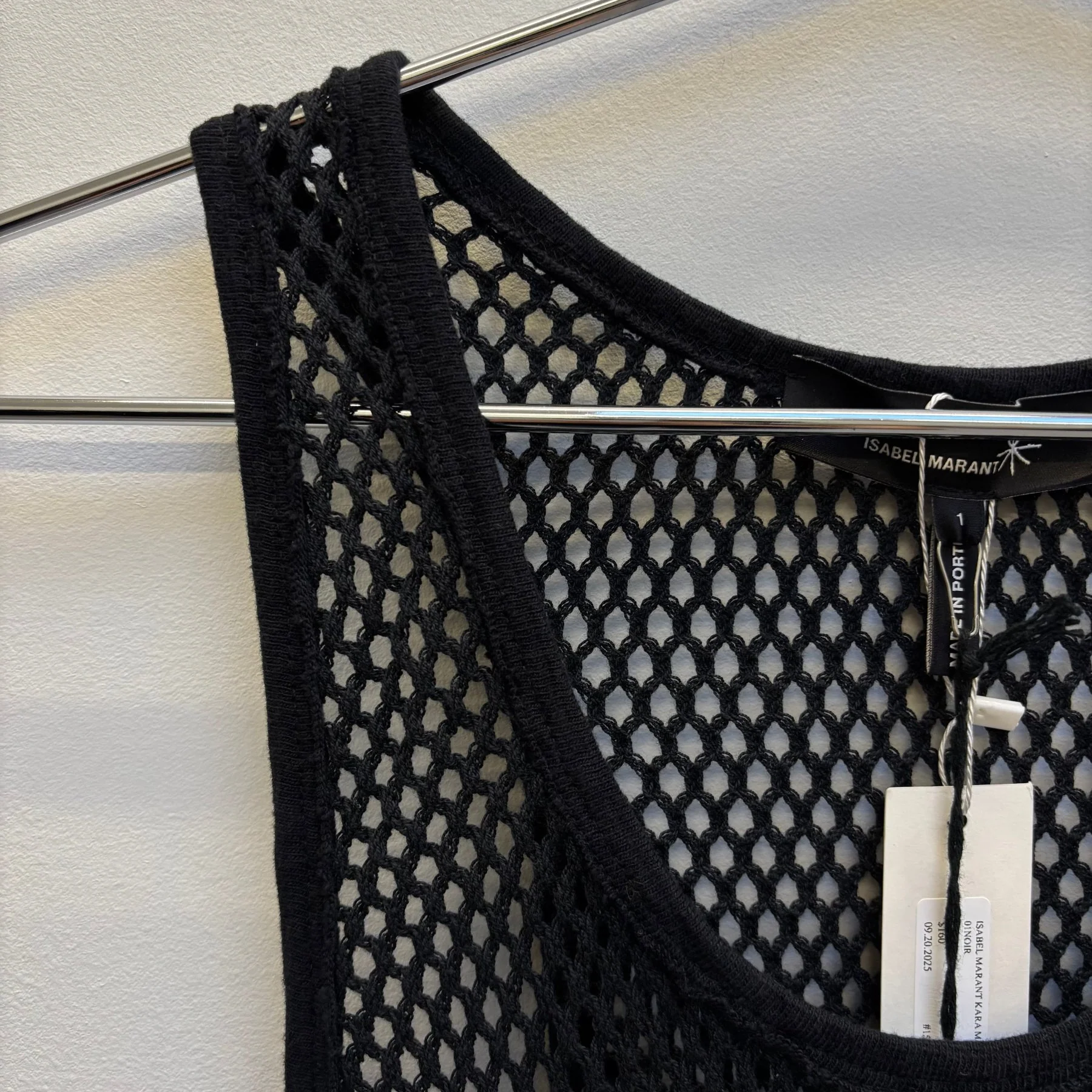 Isabel Marant Kara Miami Net Dress 01Noir - Image 3
