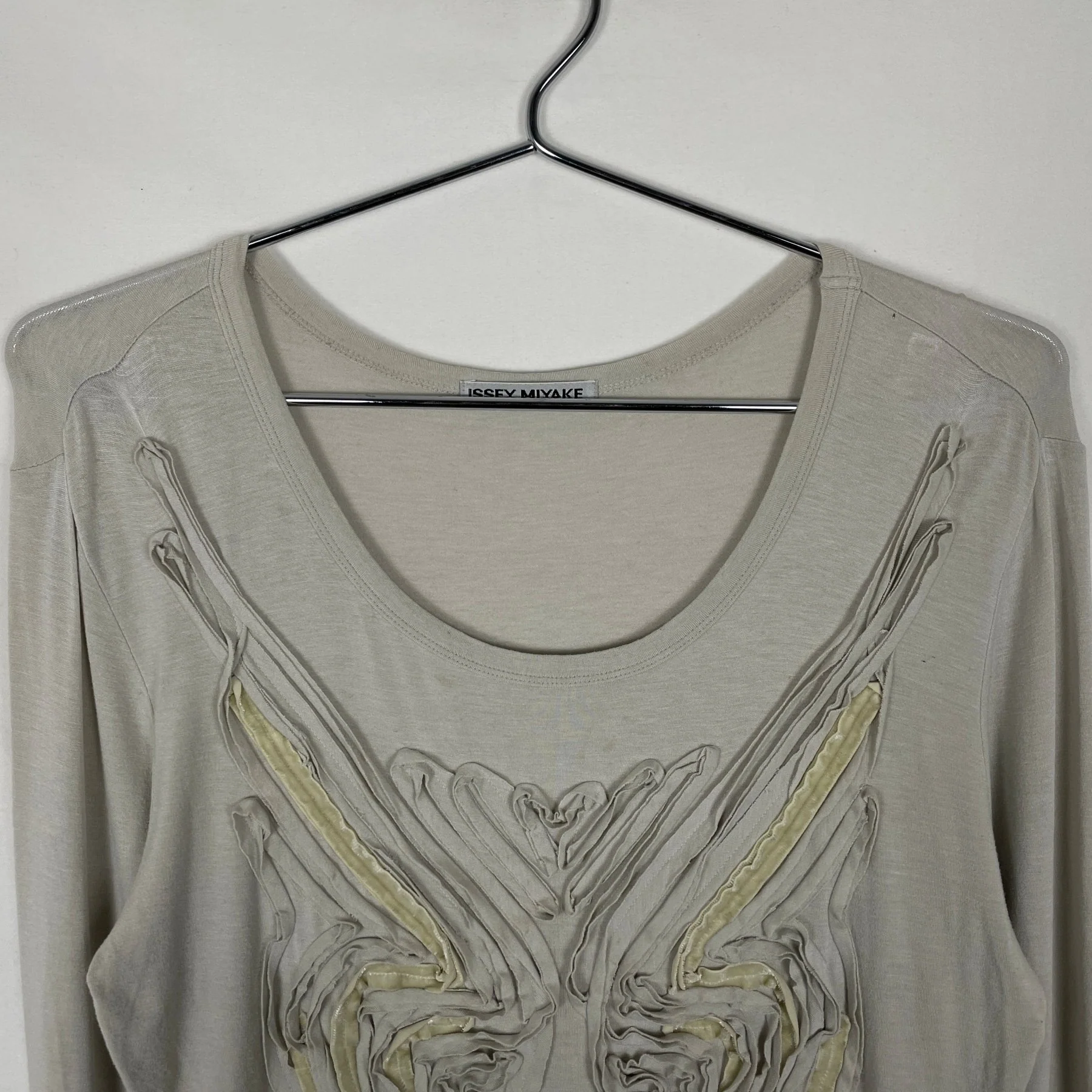 Issey Miyake Ruffle Longsleeve Top - Image 2