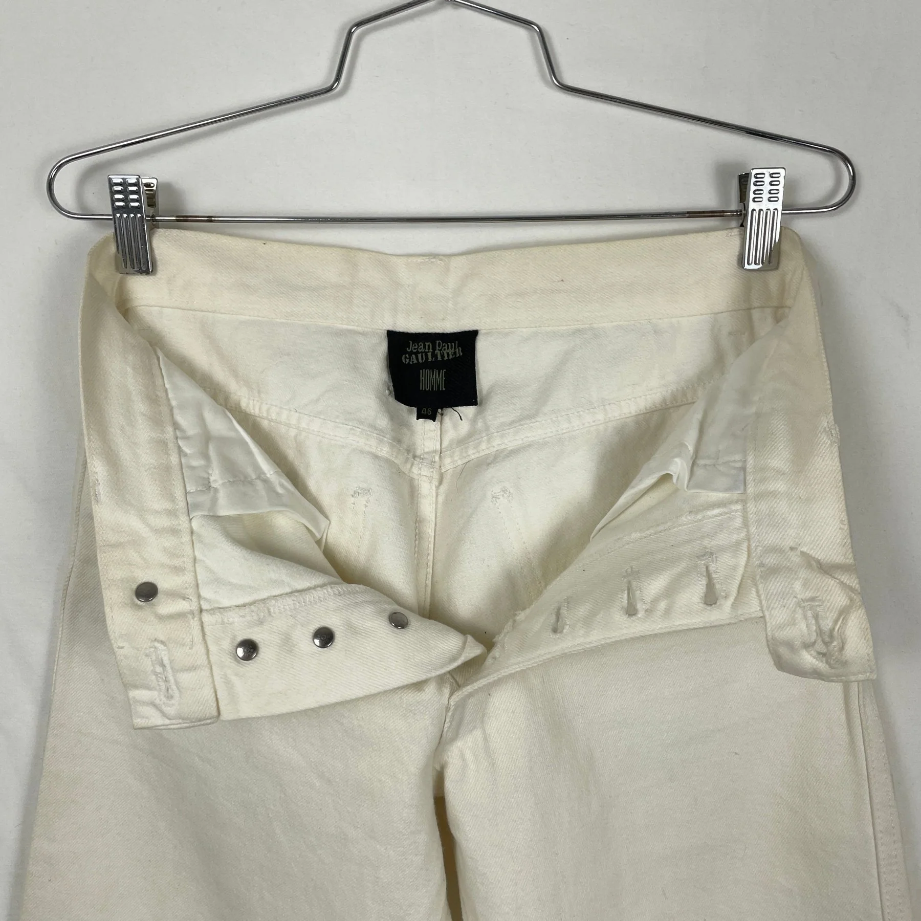 Jean Paul Gaultier Homme White Jeans - Image 7