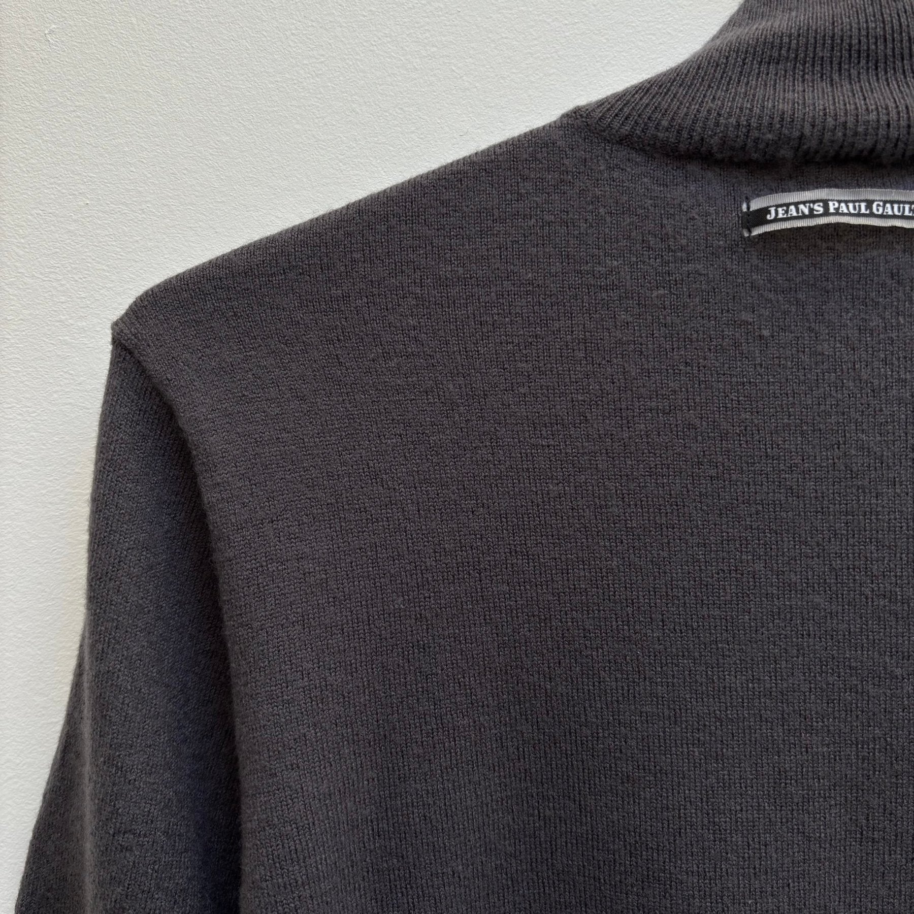 Jean Paul Gaultier Knit Zip Up Turtleneck Sweater - Image 8