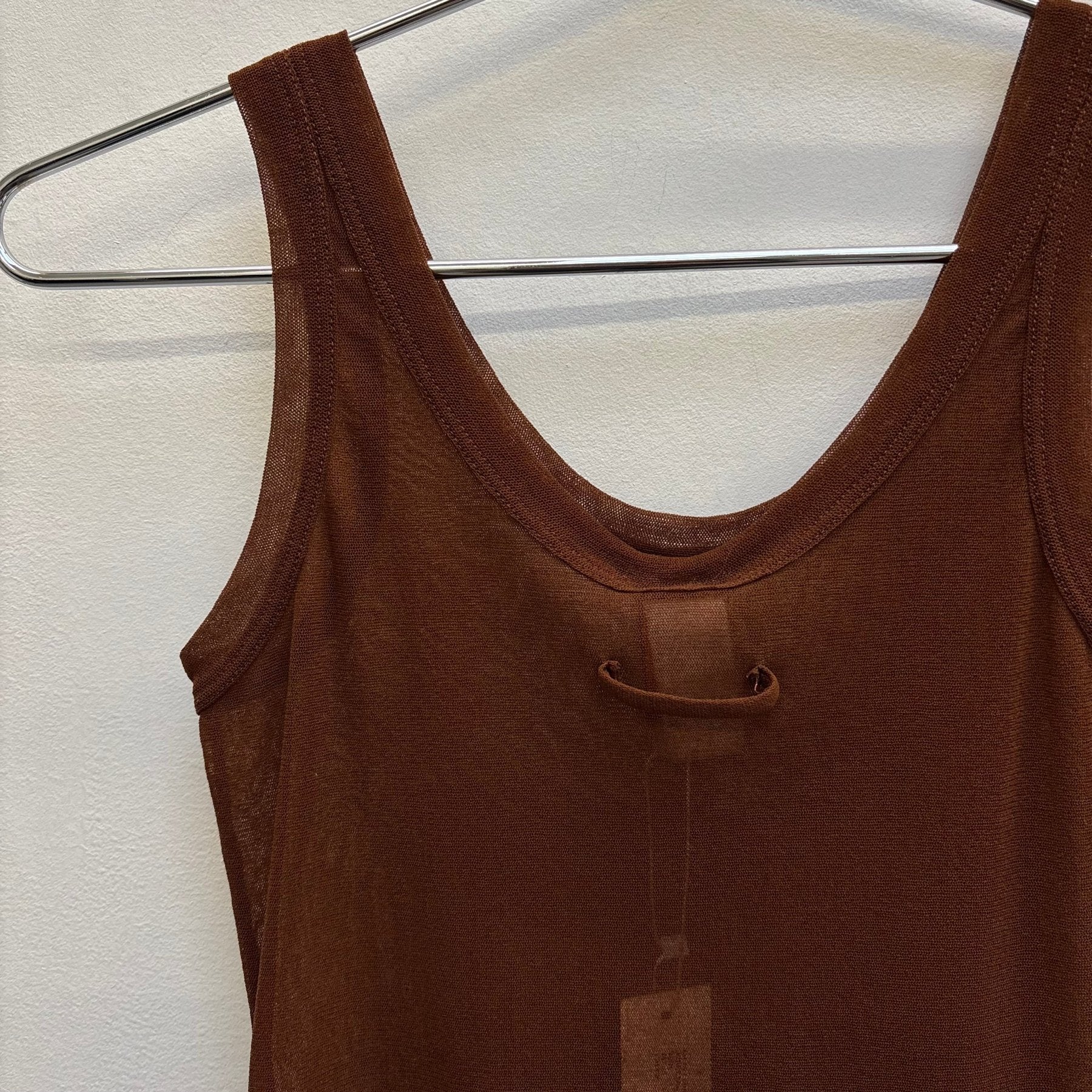 Jean Paul Gaultier ‘SOLEIL’ Mesh Lettuce Trim Tank Top - Image 6