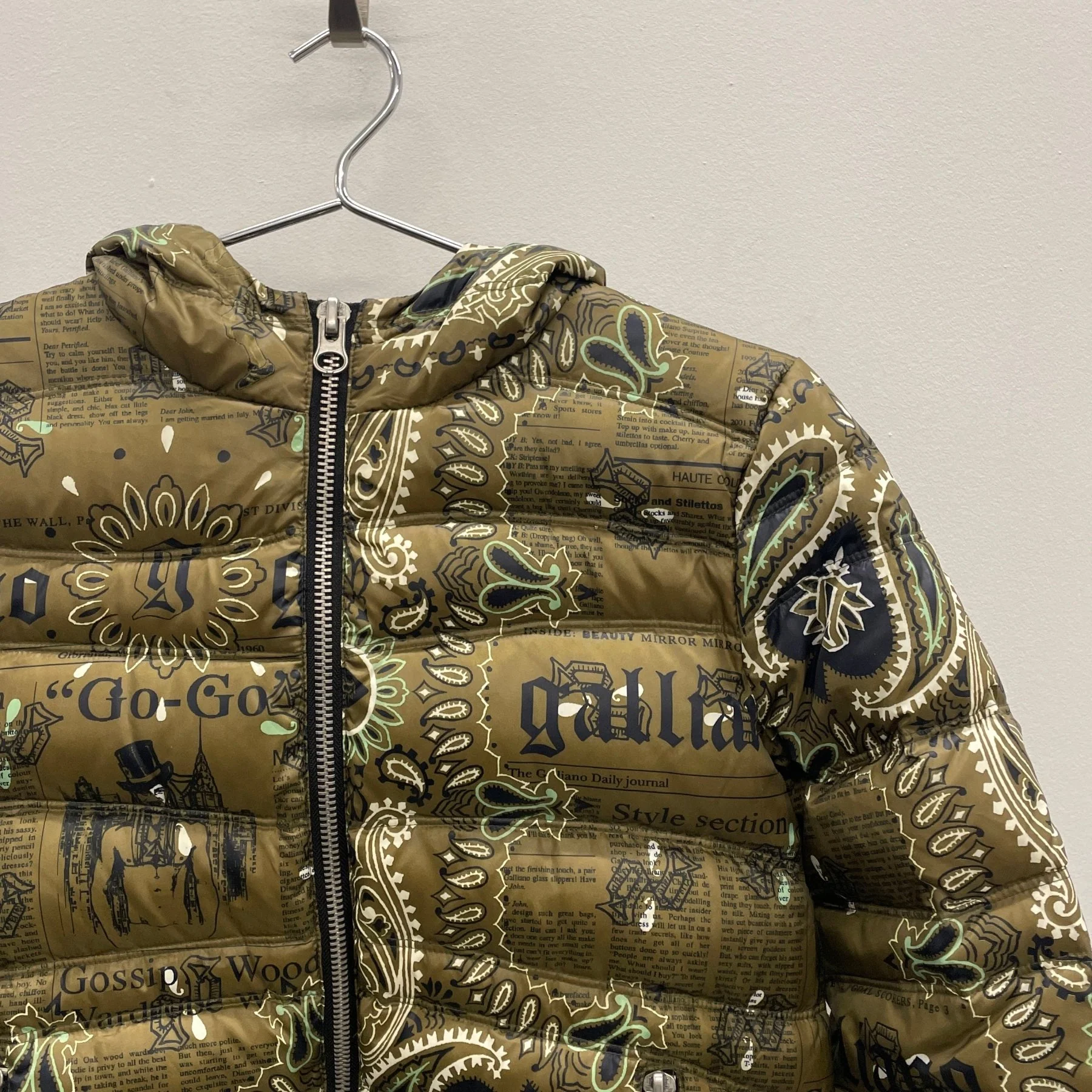 John Galliano Patterned Puffer Jacket - Image 4