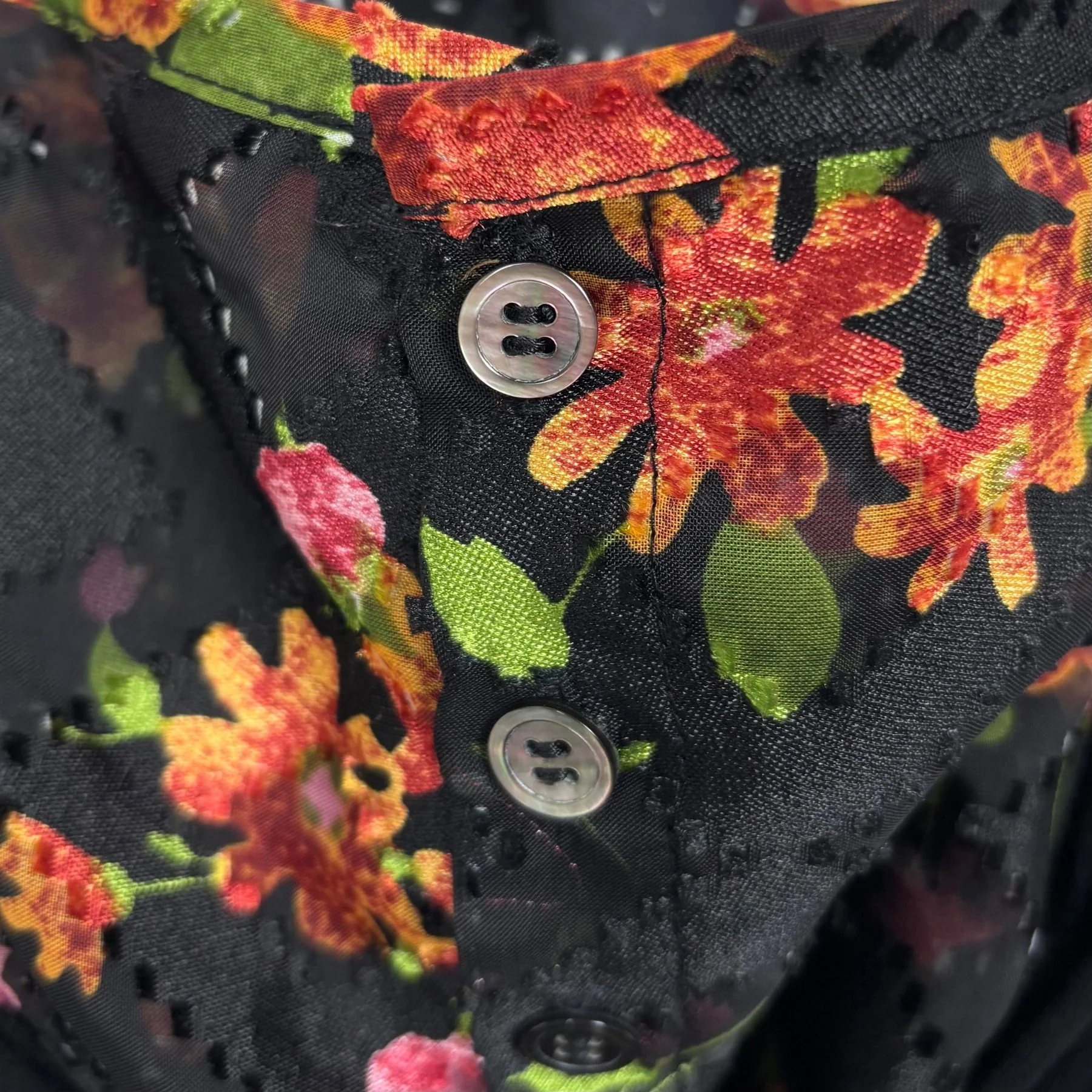 Junya Watanabe Ruched Floral Blouse - Image 5
