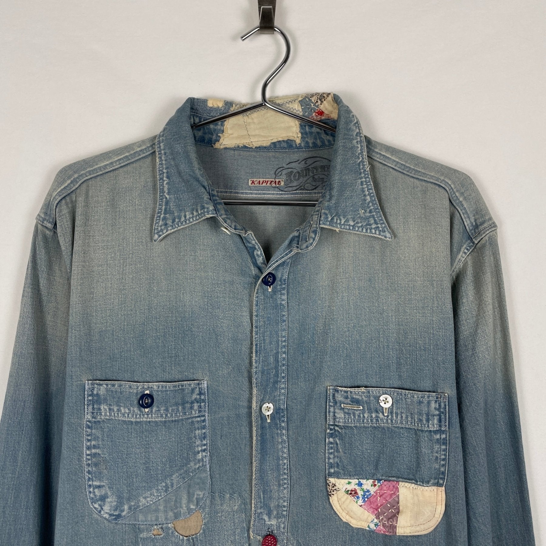 Kapital Patchwork Button Up Shirt - Image 3