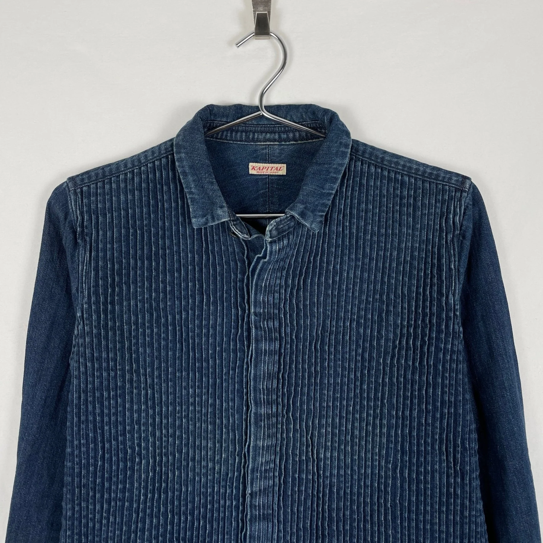 Kapital Pleated Button Up Shirt - Image 3